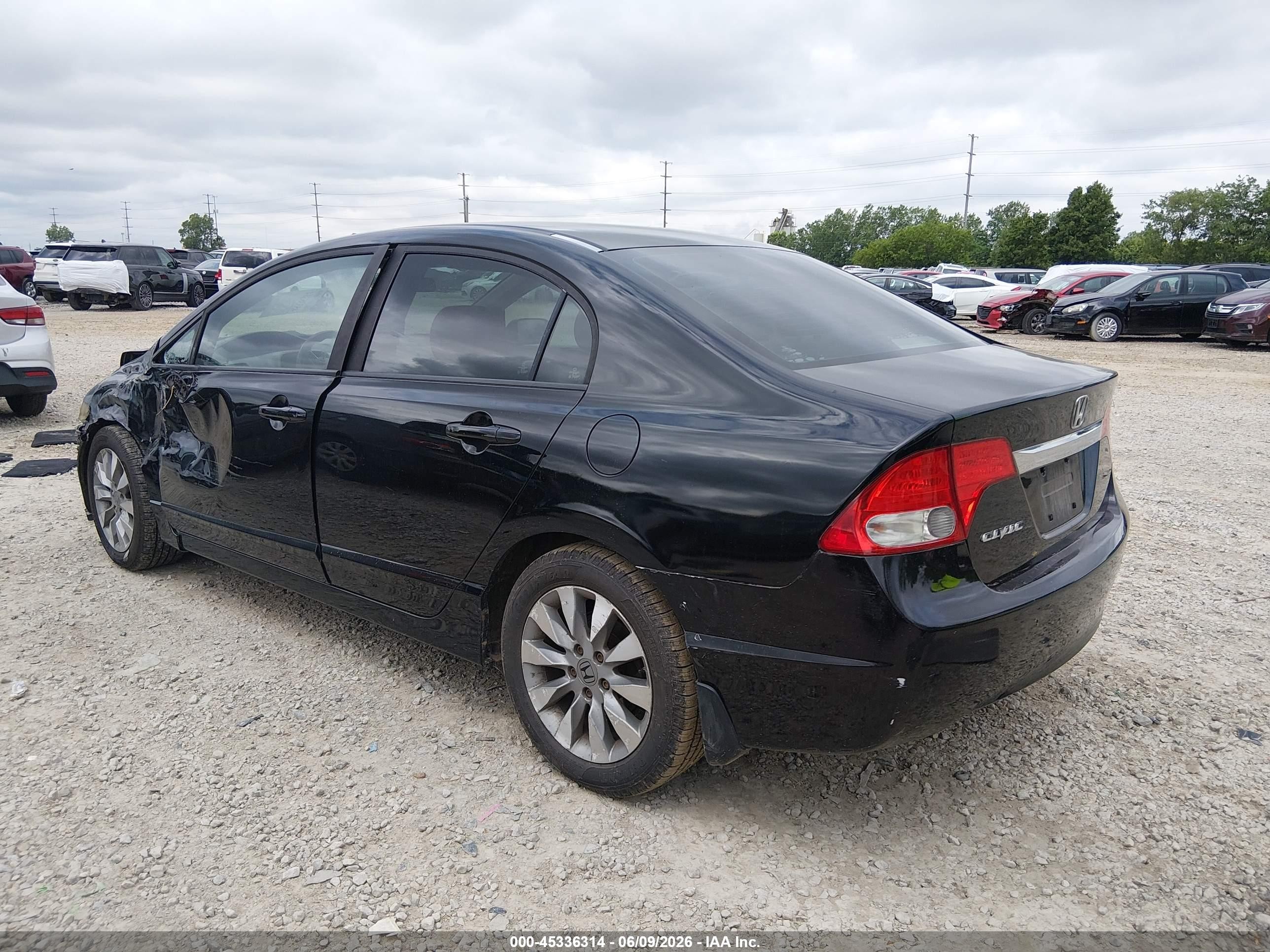 2010 Honda Civic Ex Black vin: 19XFA1F8XAE075274