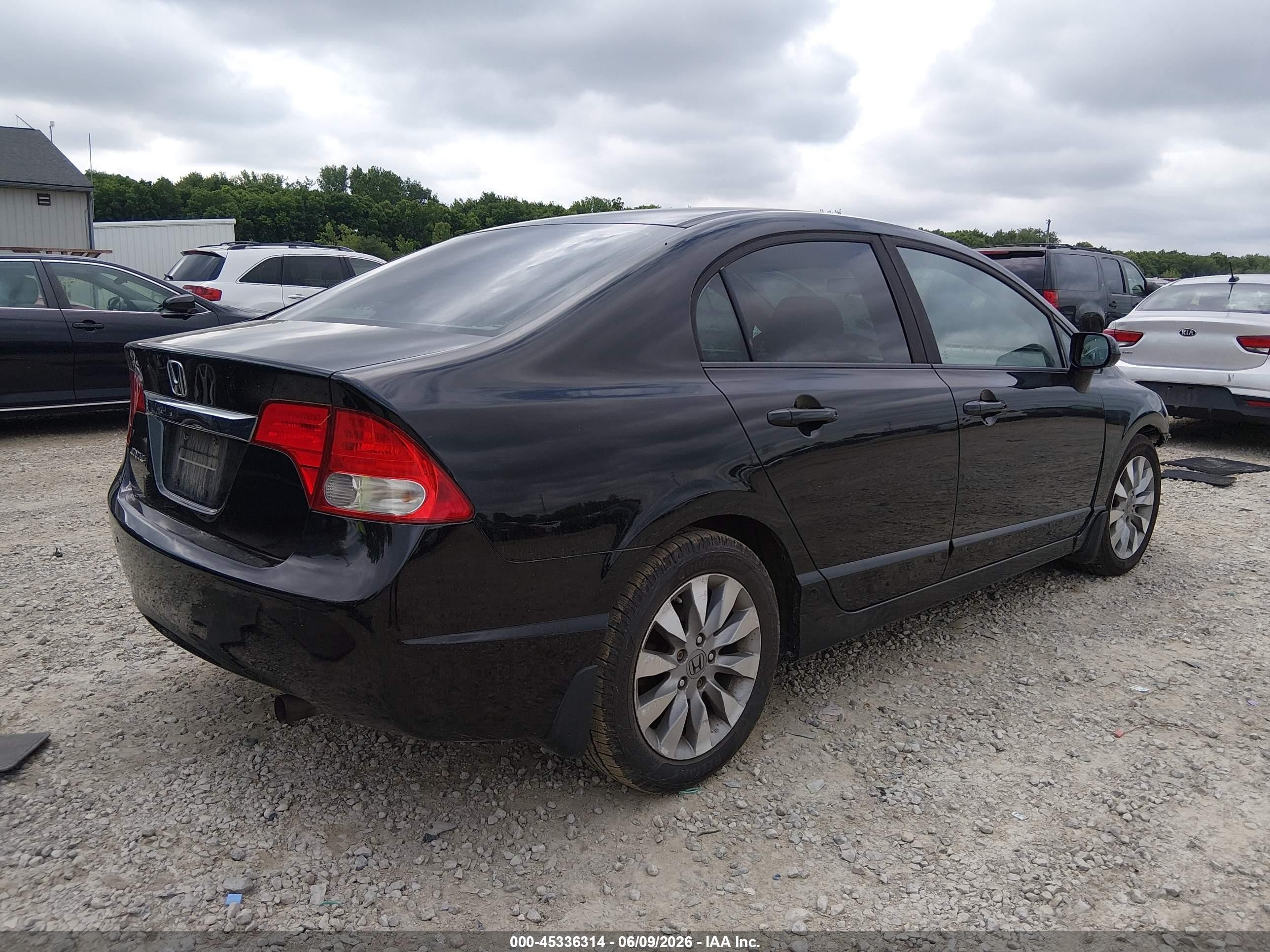 2010 Honda Civic Ex Black vin: 19XFA1F8XAE075274