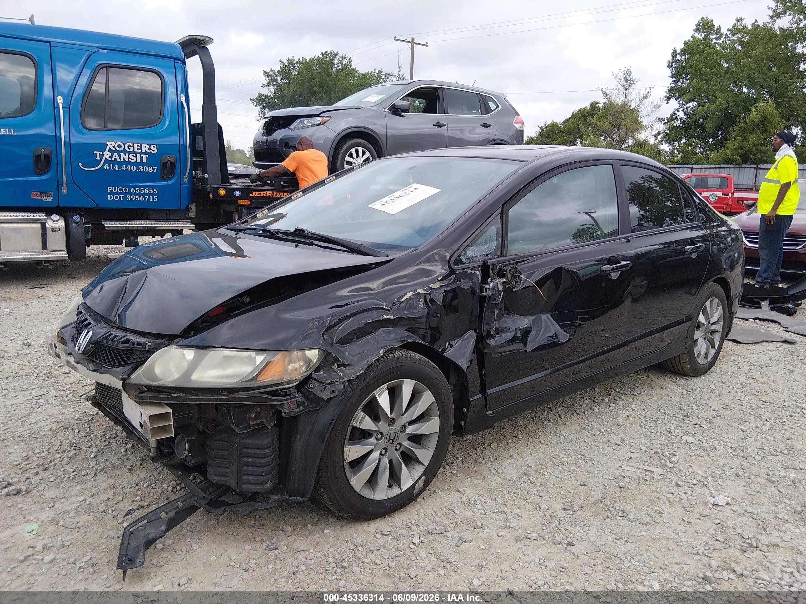 2010 Honda Civic Ex Black vin: 19XFA1F8XAE075274