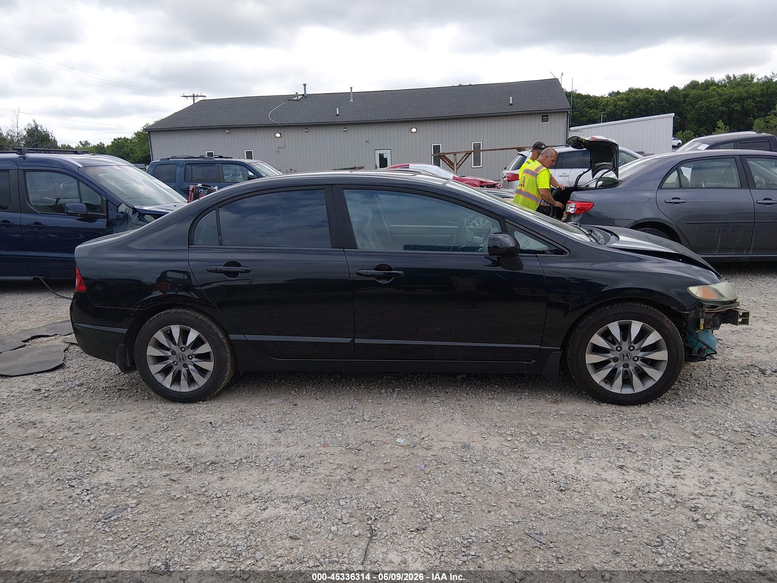 2010 Honda Civic Ex Black vin: 19XFA1F8XAE075274