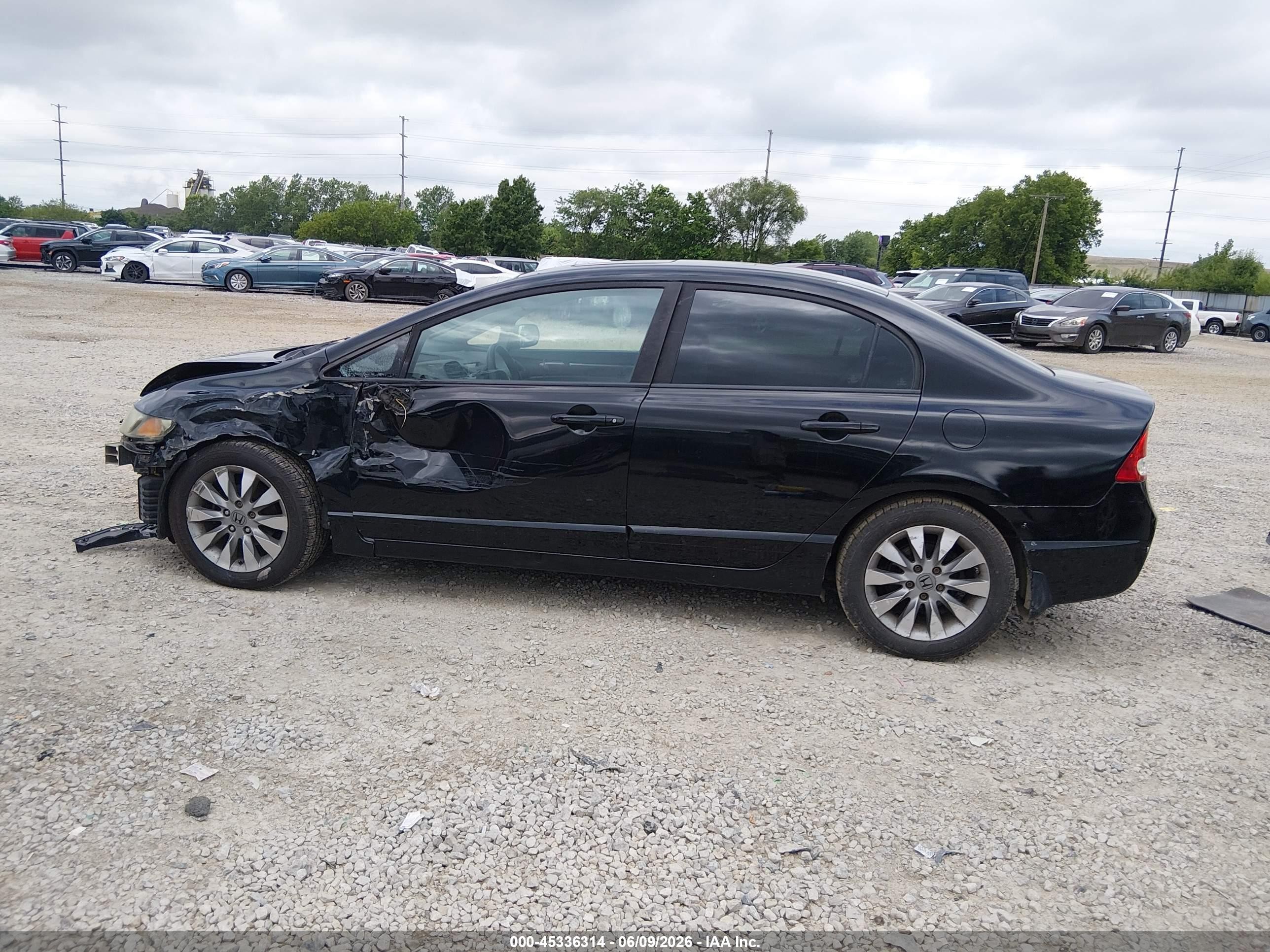 2010 Honda Civic Ex Black vin: 19XFA1F8XAE075274