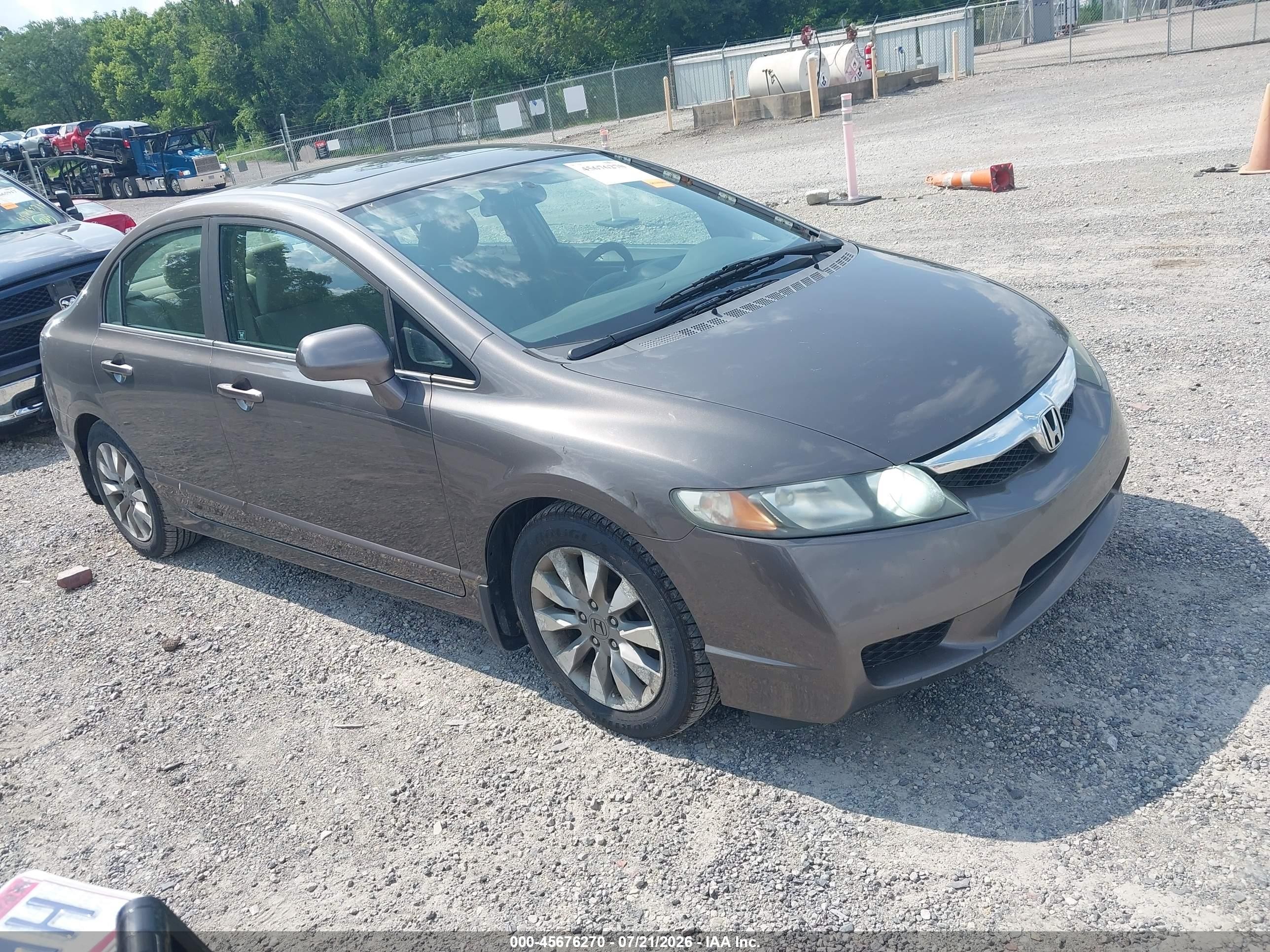 2010 Honda Civic Ex Gray vin: 19XFA1F8XAE082791