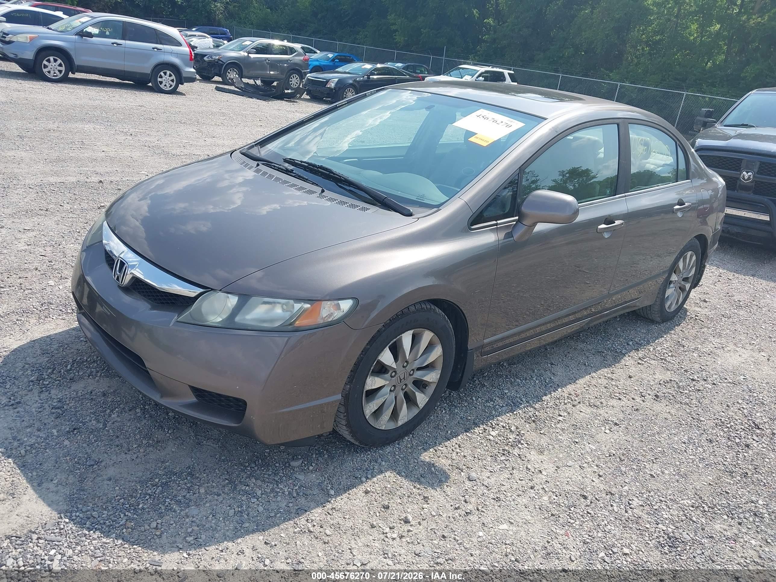 2010 Honda Civic Ex Gray vin: 19XFA1F8XAE082791