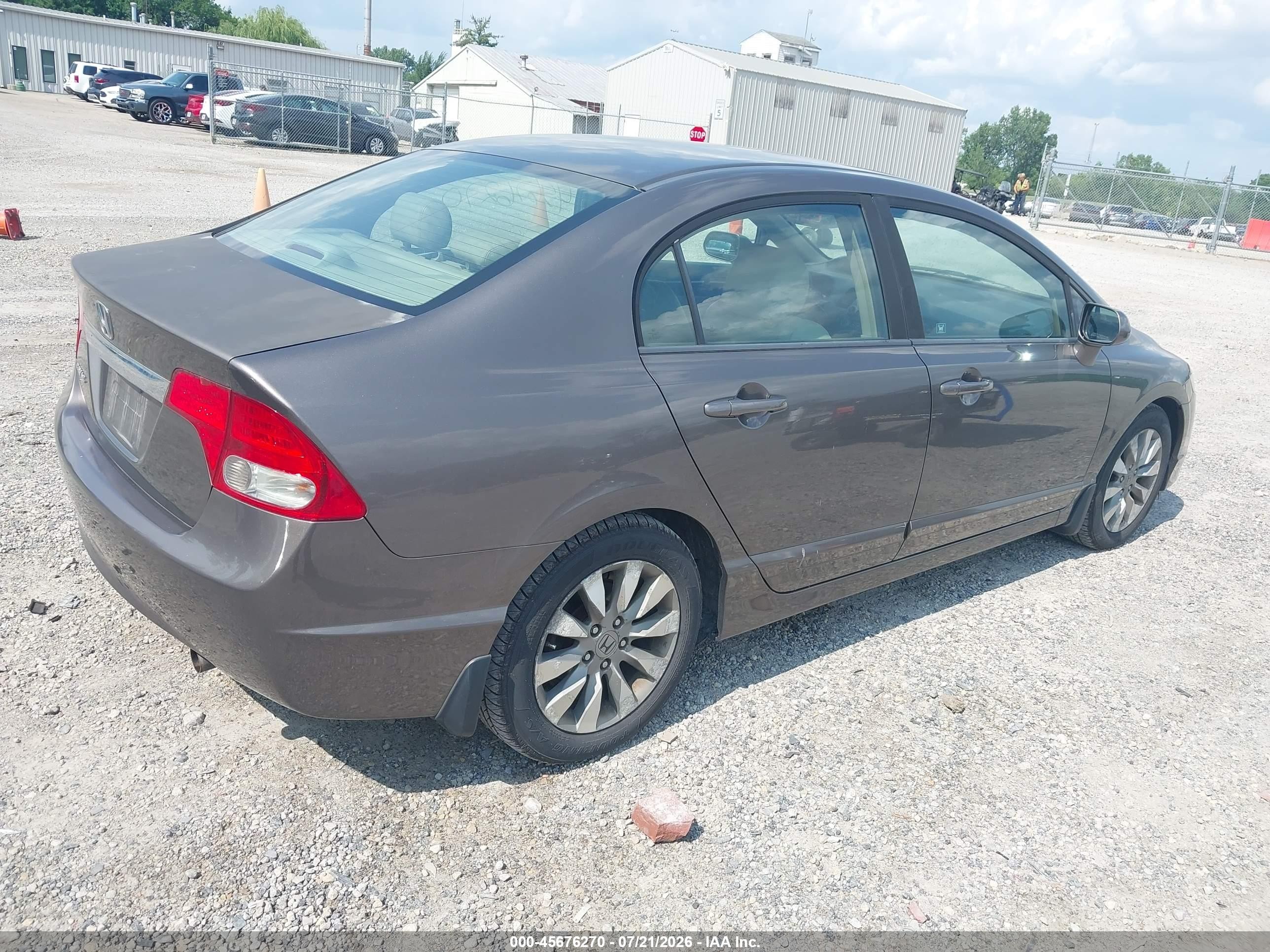 2010 Honda Civic Ex Gray vin: 19XFA1F8XAE082791