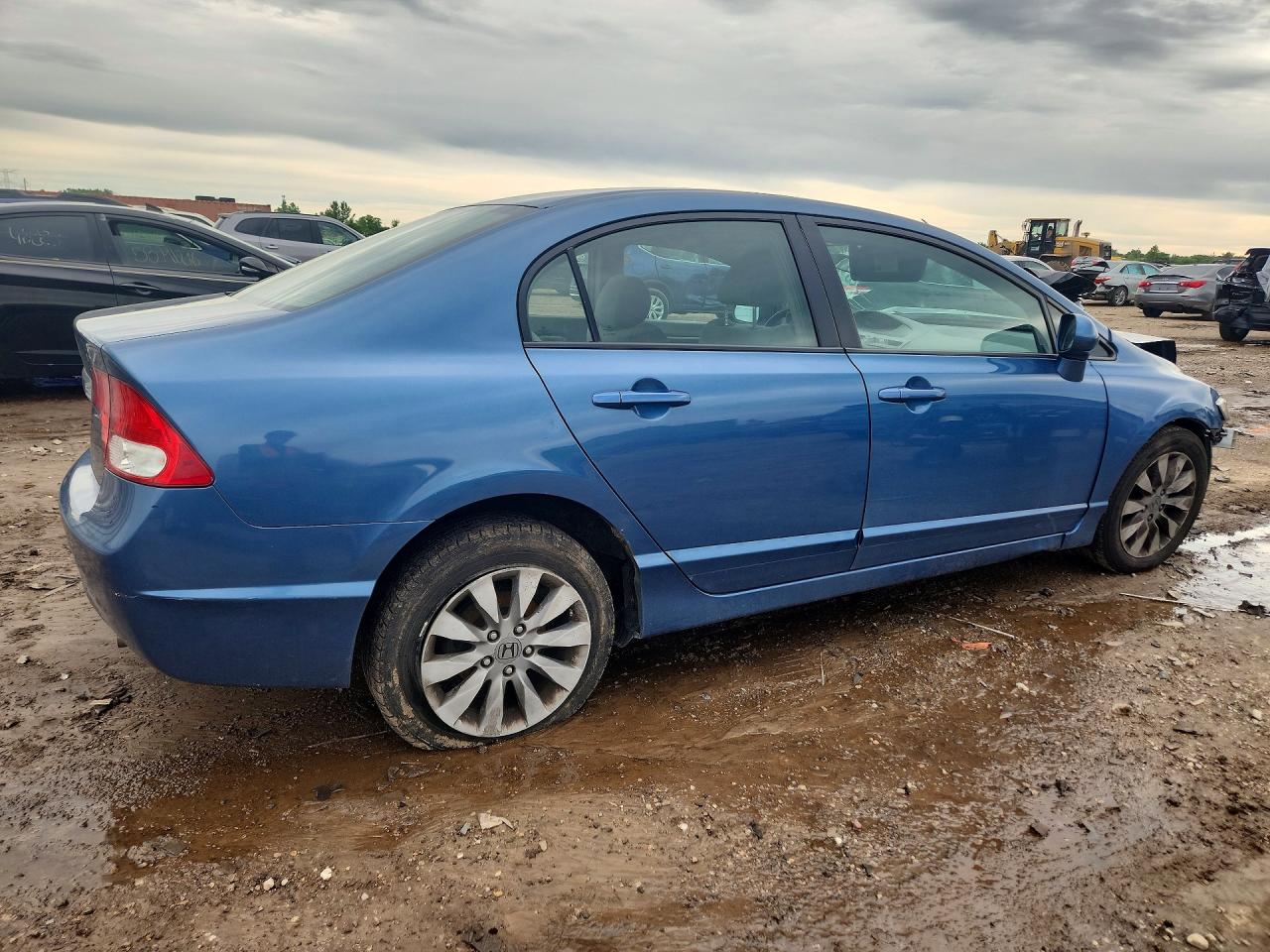 2011 Honda Civic Ex Синий vin: 19XFA1F8XBE027548