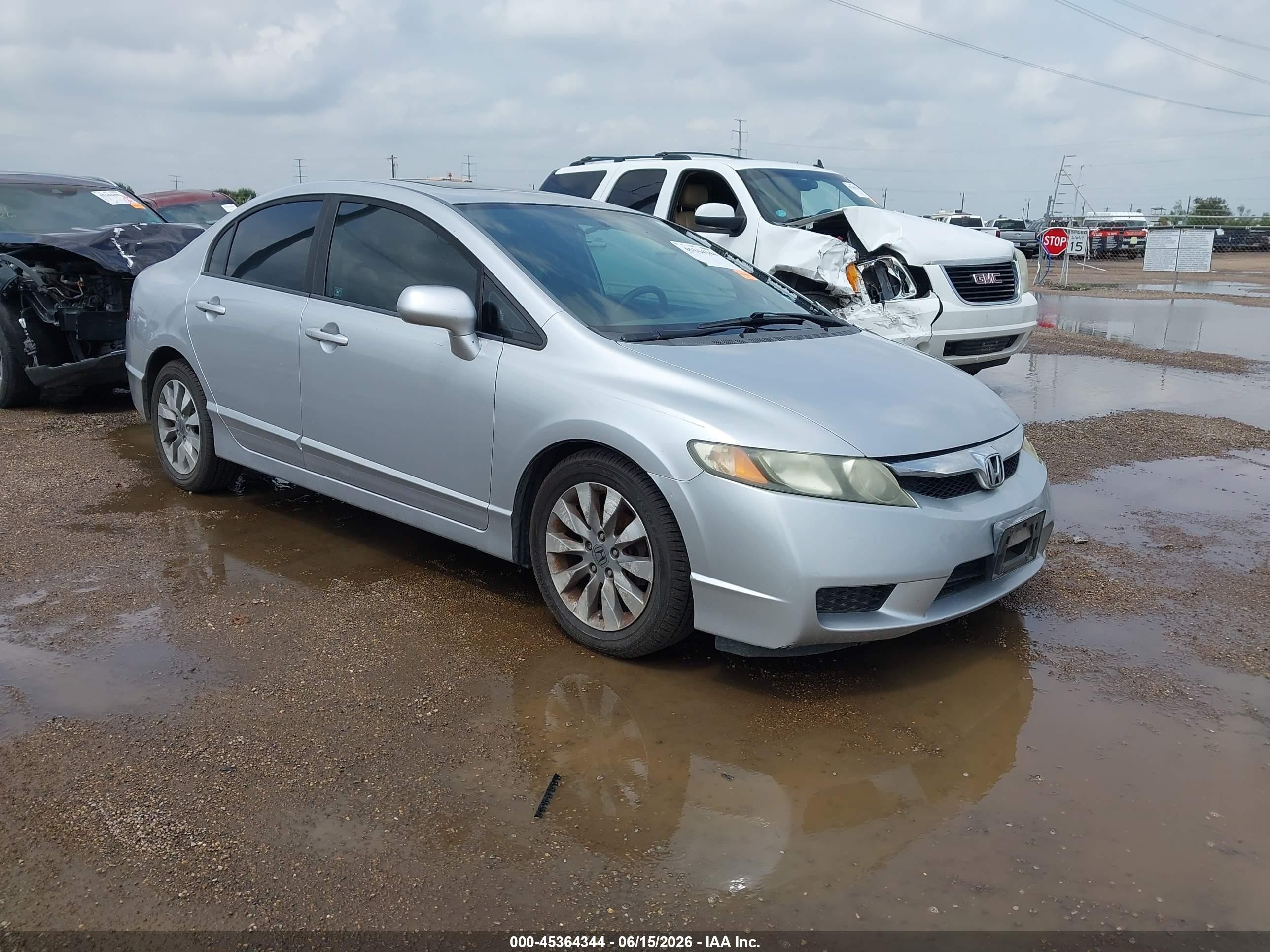 2011 Honda Civic Ex-l Silver vin: 19XFA1F91BE021632