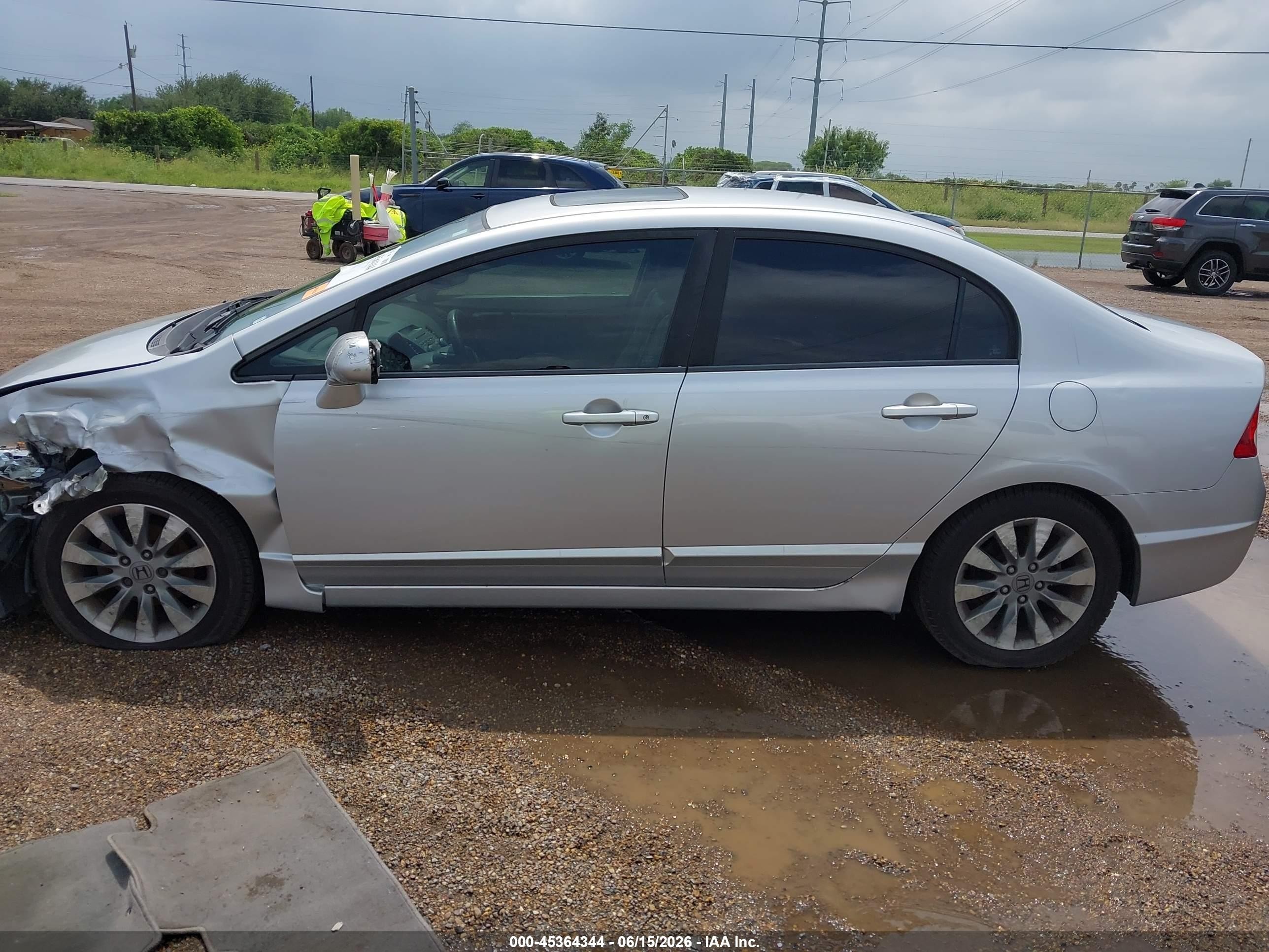 2011 Honda Civic Ex-l Silver vin: 19XFA1F91BE021632