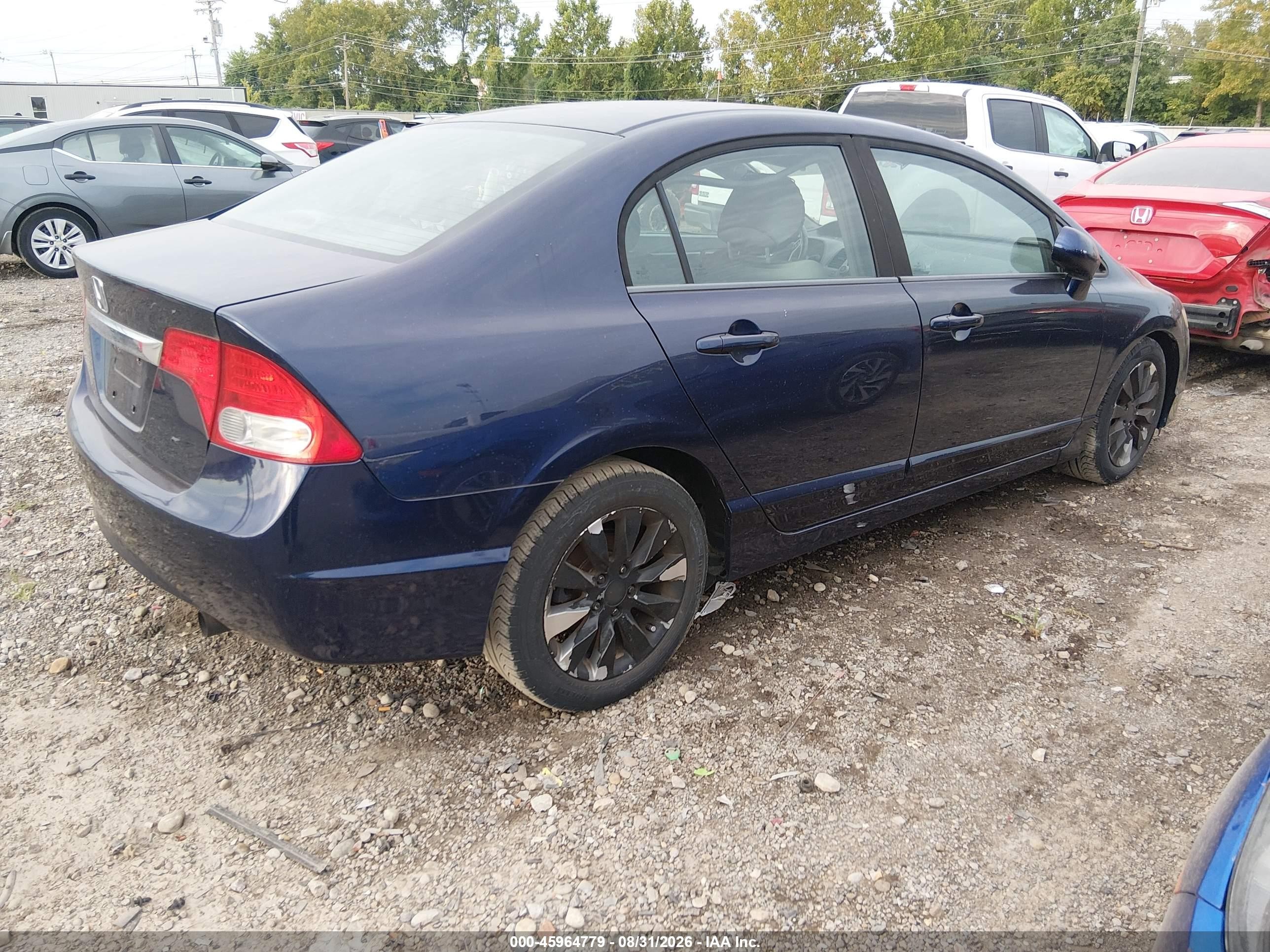 2010 Honda Civic Ex-l Blue vin: 19XFA1F92AE008418