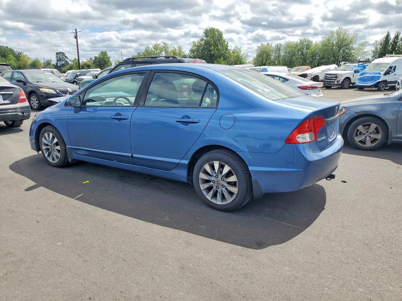2010 Honda Civic Exl Синий vin: 19XFA1F92AE013456