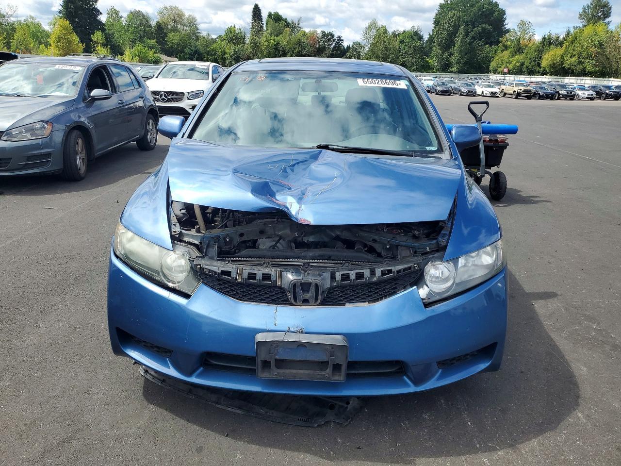 2010 Honda Civic Exl Синий vin: 19XFA1F92AE013456