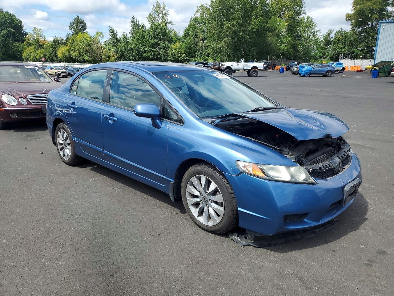 2010 Honda Civic Exl Синий vin: 19XFA1F92AE013456