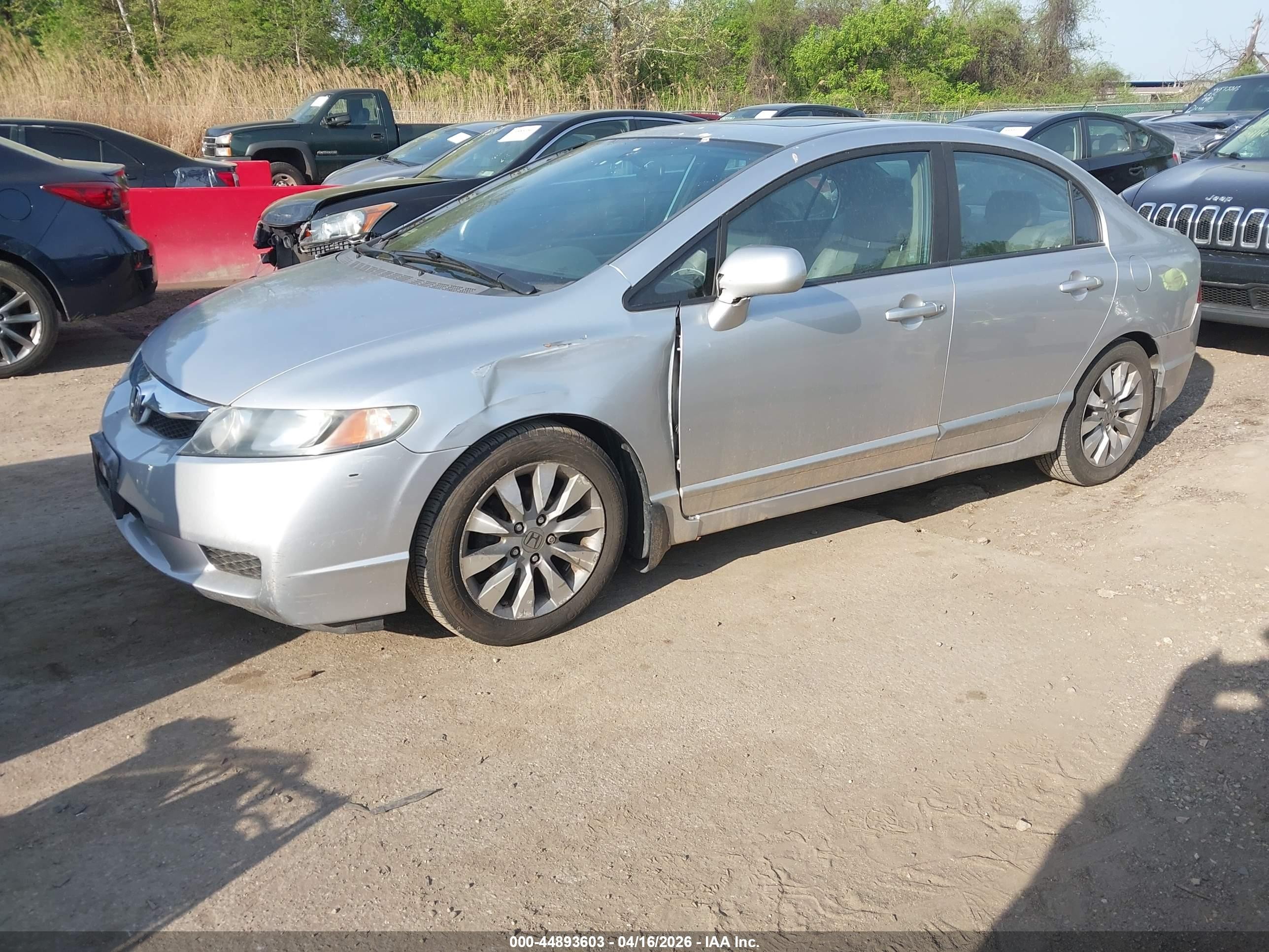 2010 Honda Civic Ex-l Silver vin: 19XFA1F92AE062303