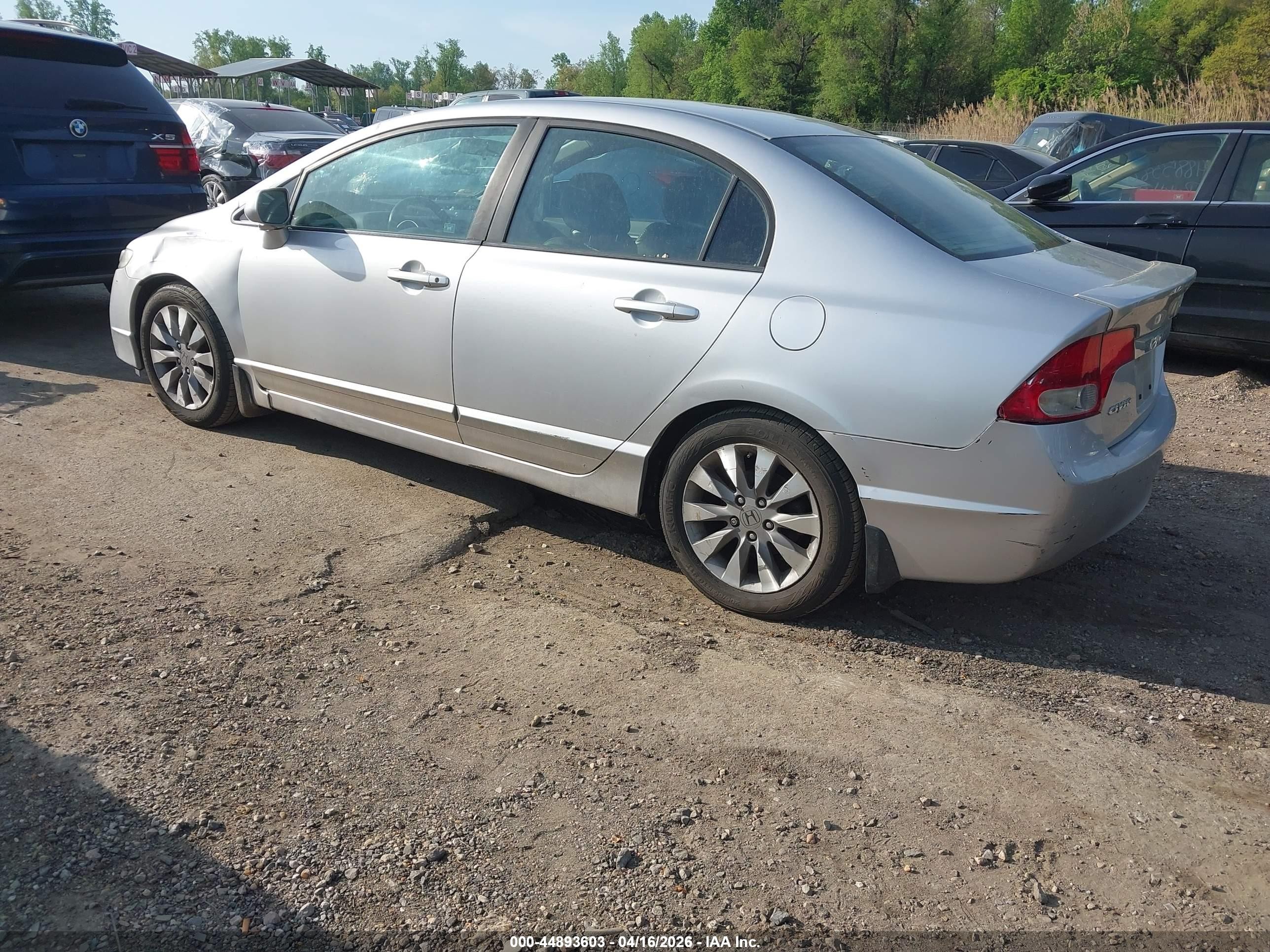 2010 Honda Civic Ex-l Silver vin: 19XFA1F92AE062303