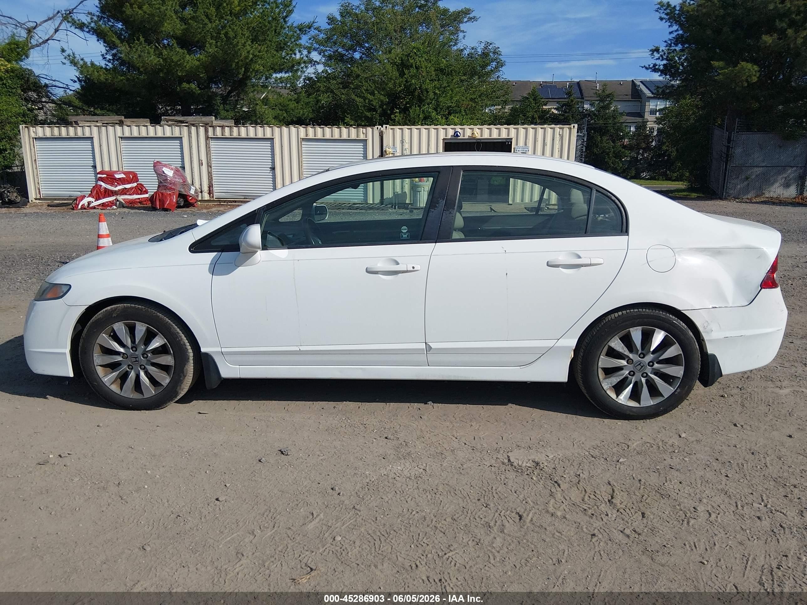 2010 Honda Civic Ex-l White vin: 19XFA1F93AE063606