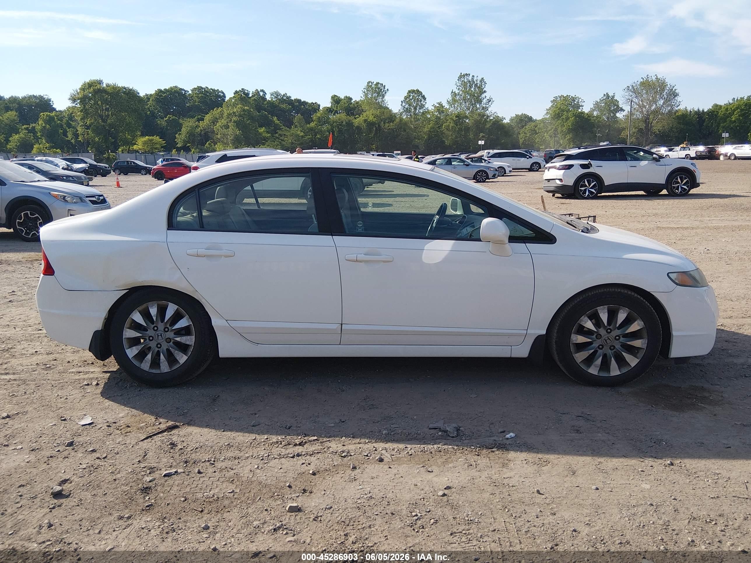 2010 Honda Civic Ex-l White vin: 19XFA1F93AE063606