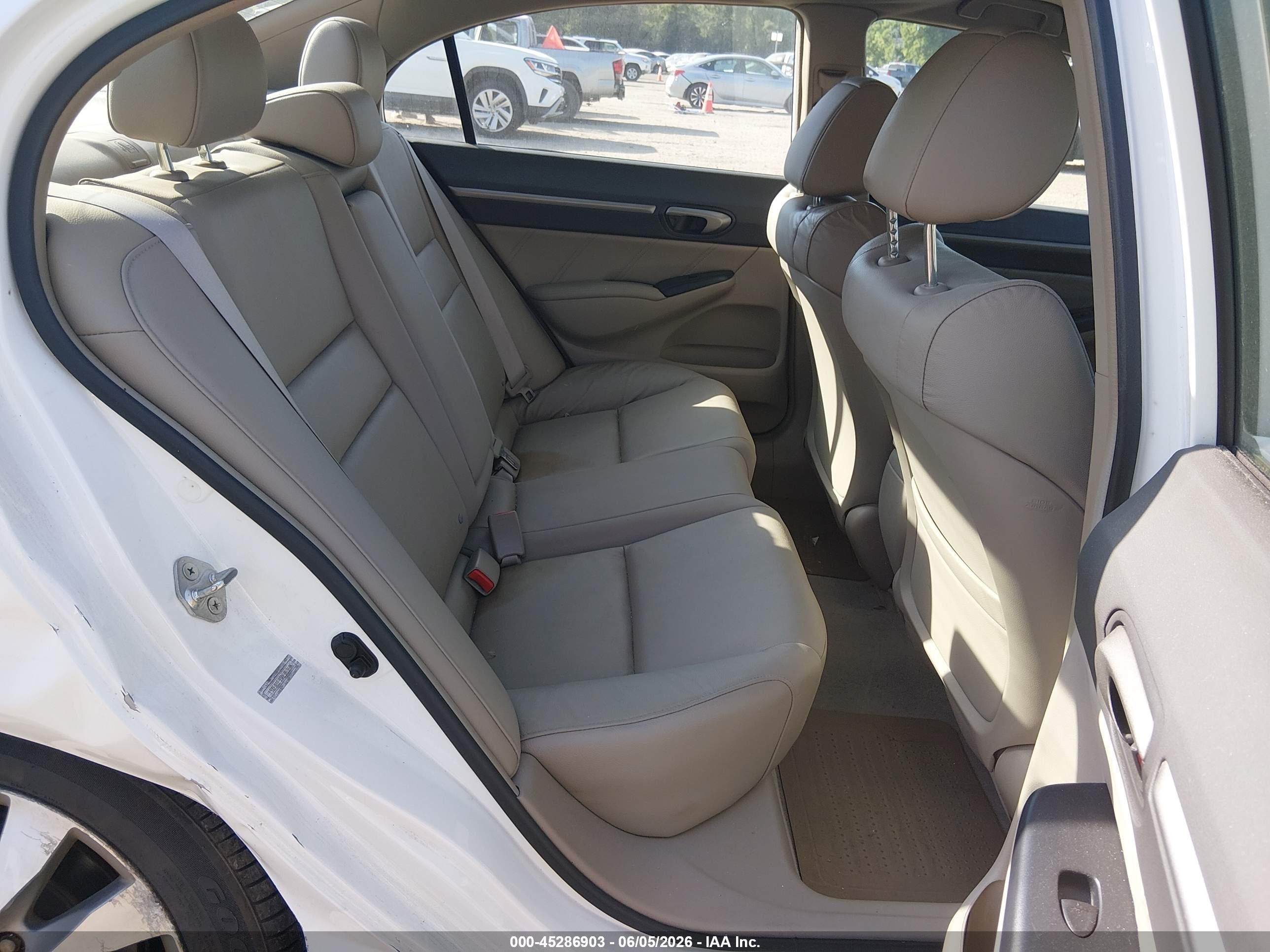 2010 Honda Civic Ex-l White vin: 19XFA1F93AE063606