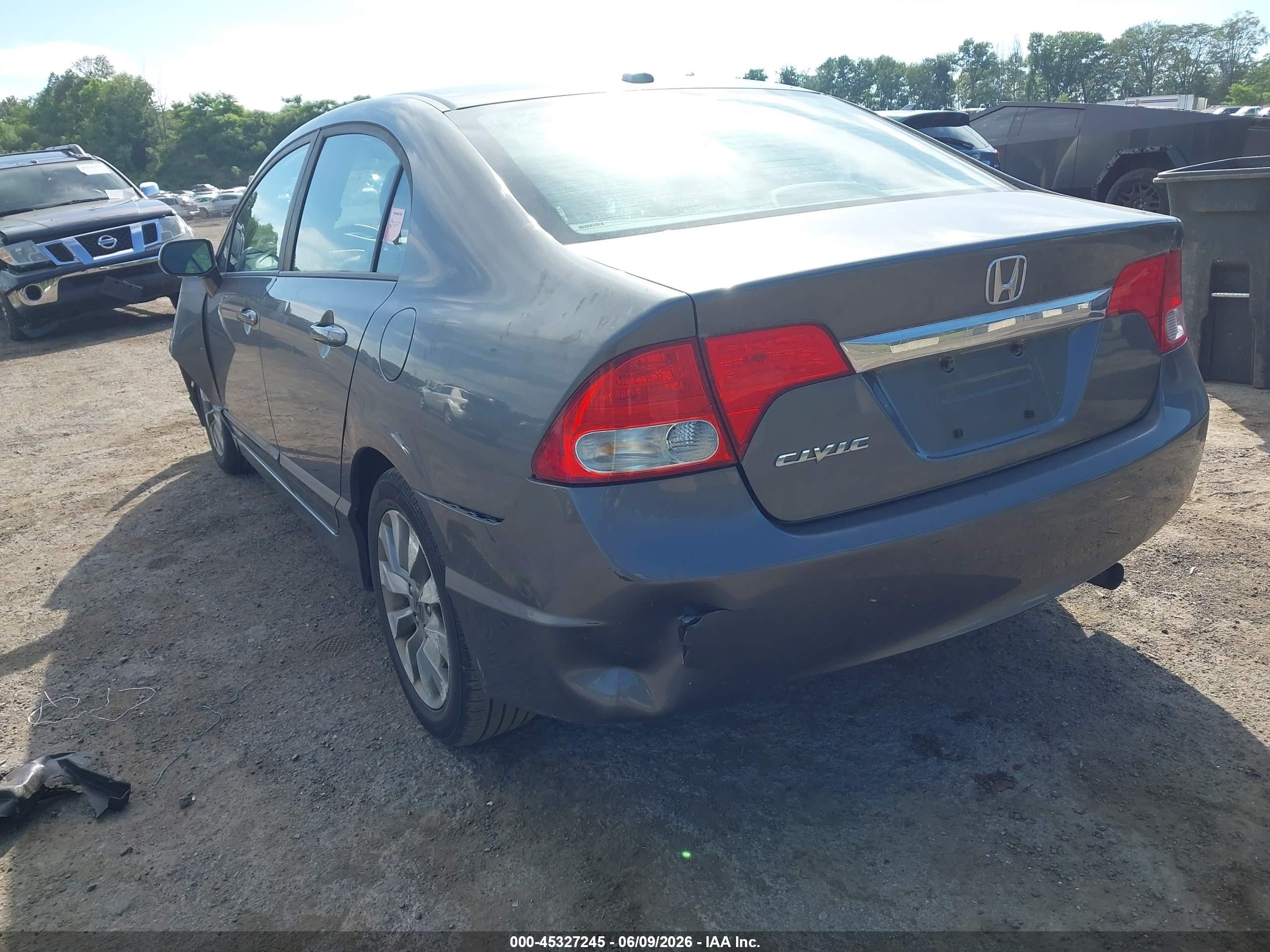 2011 Honda Civic Ex-l Gray vin: 19XFA1F93BE011314