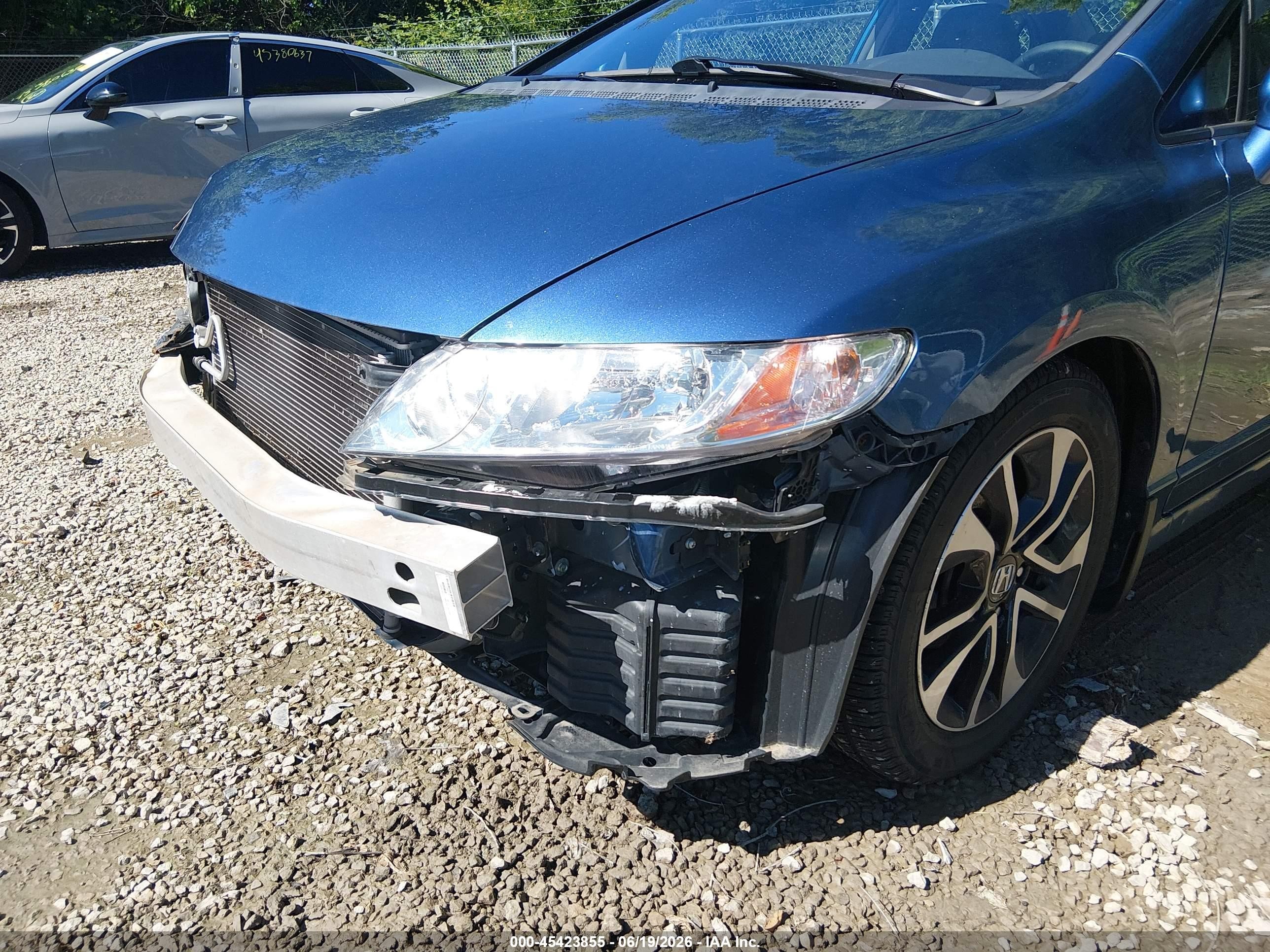 2010 Honda Civic Ex-l Blue vin: 19XFA1F94AE032333