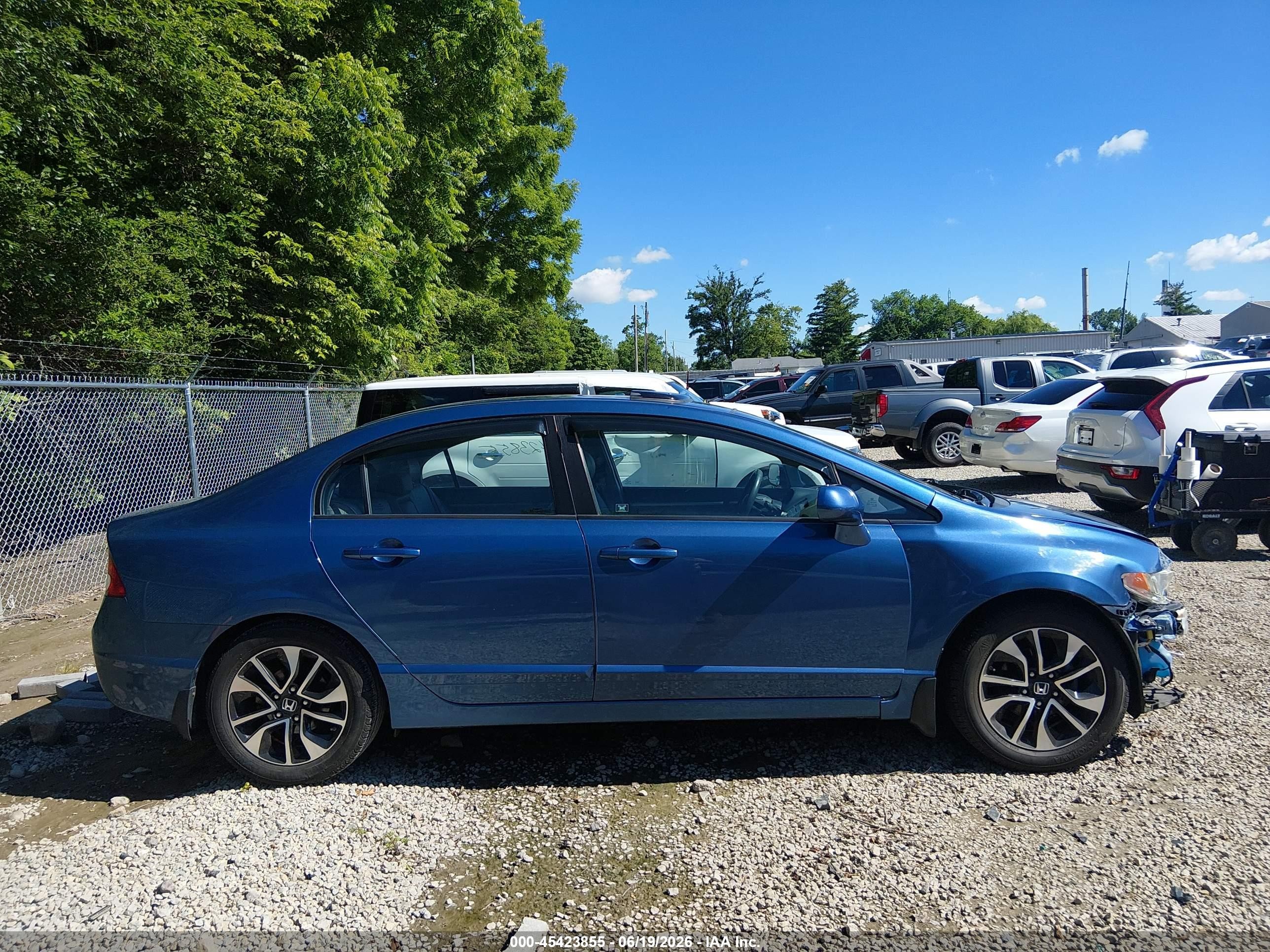 2010 Honda Civic Ex-l Blue vin: 19XFA1F94AE032333