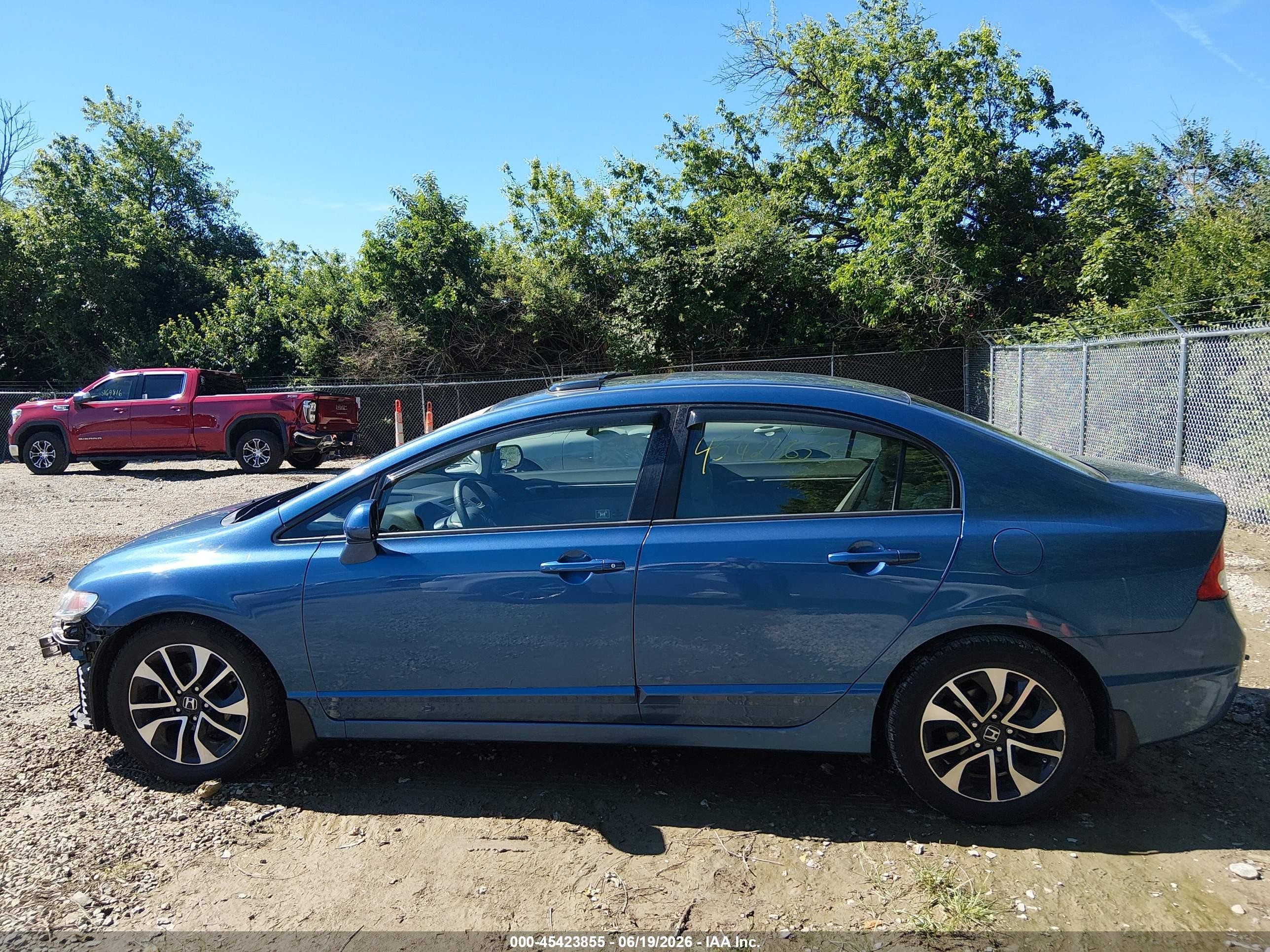 2010 Honda Civic Ex-l Blue vin: 19XFA1F94AE032333