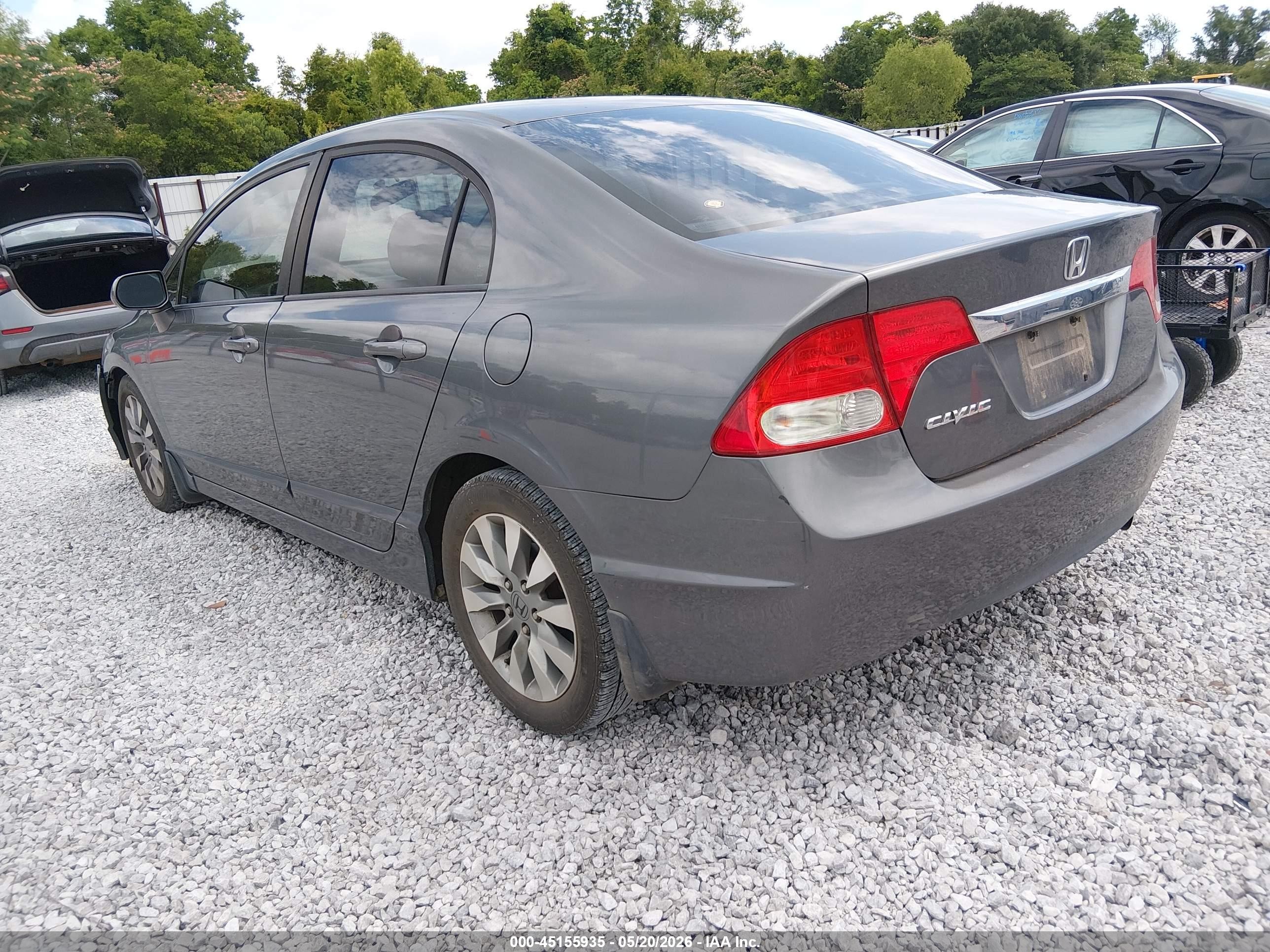 2010 Honda Civic Ex-l Gray vin: 19XFA1F95AE044748