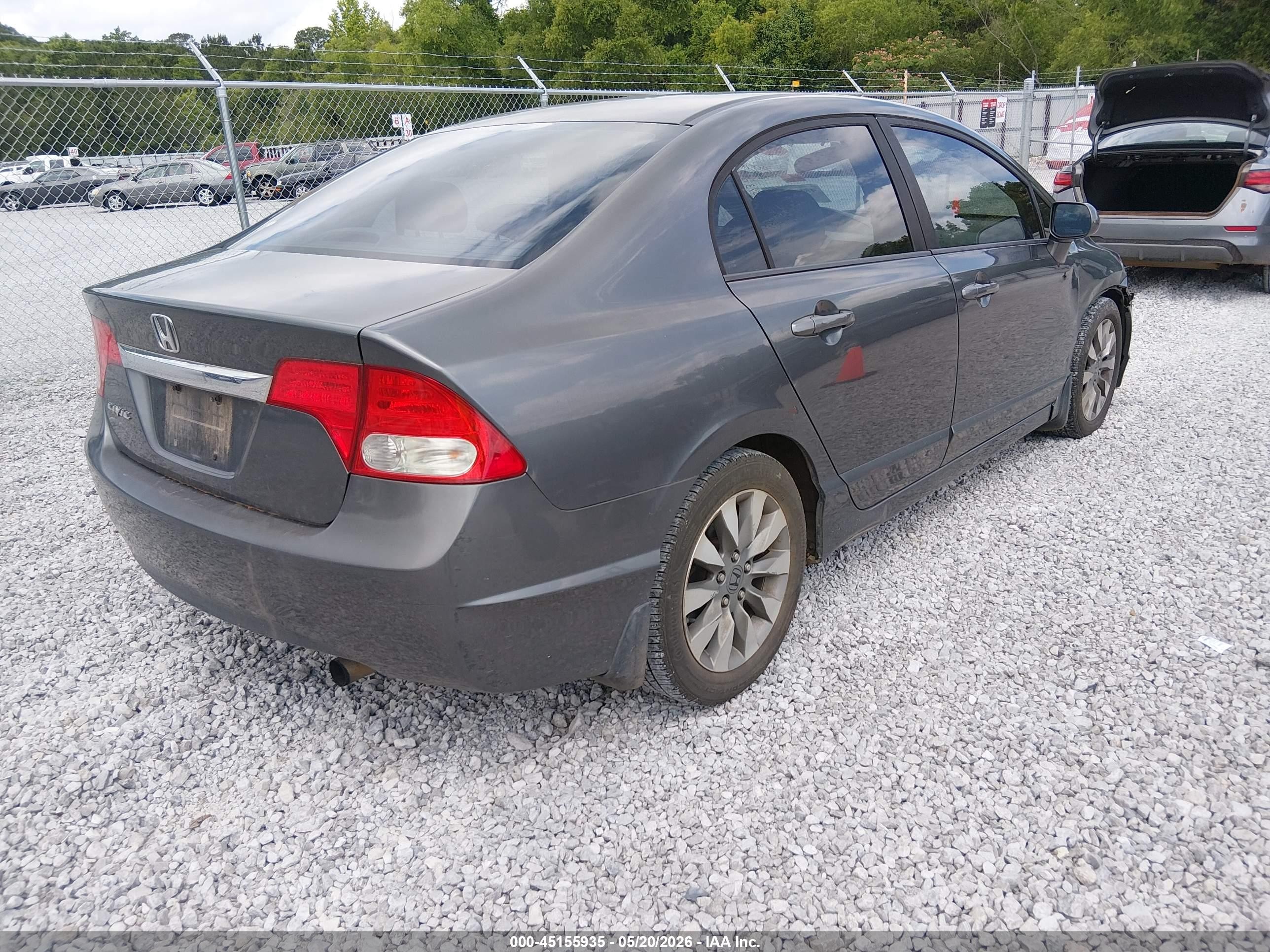 2010 Honda Civic Ex-l Gray vin: 19XFA1F95AE044748