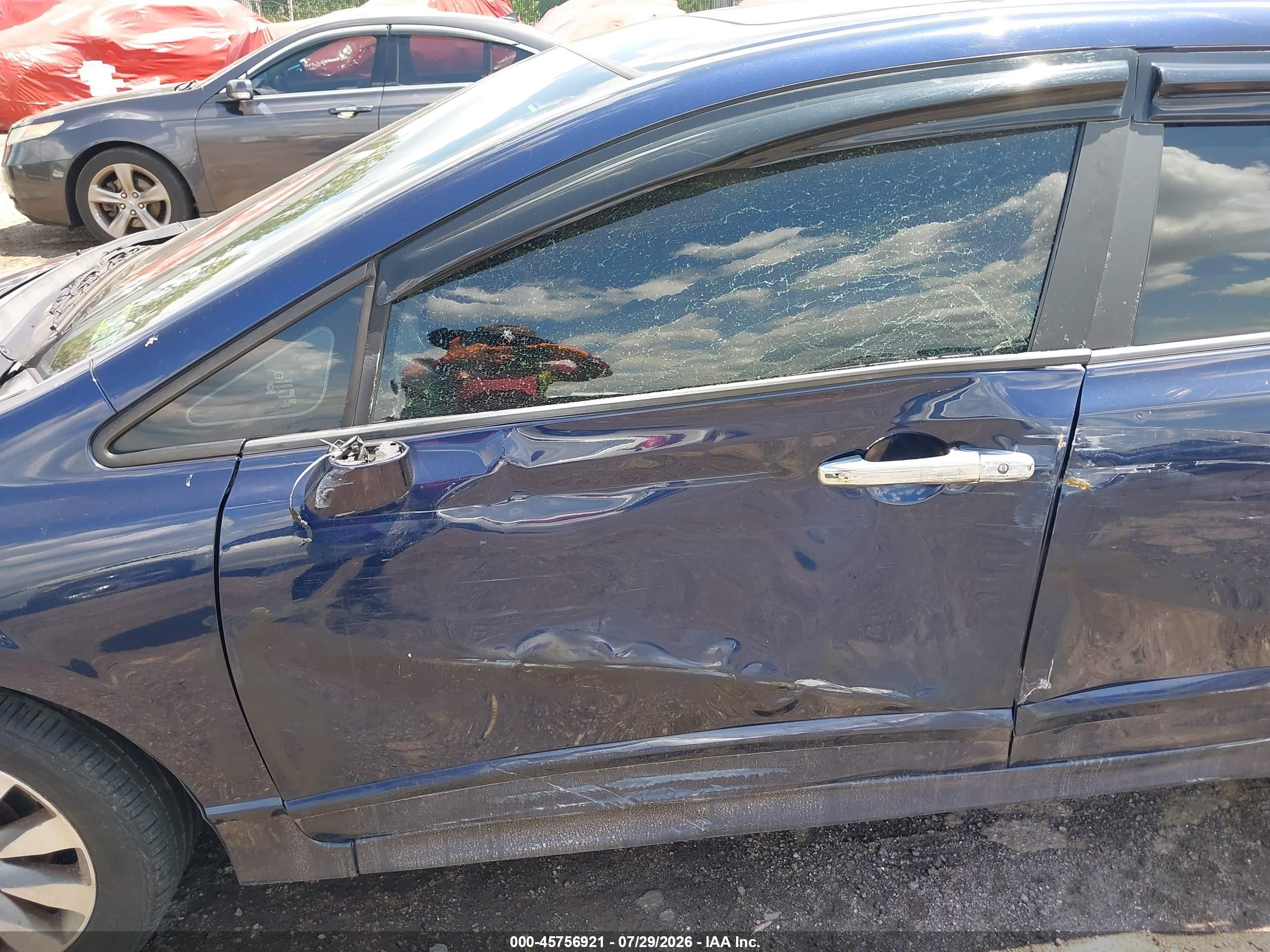2011 Honda Civic Ex-l Dark Blue vin: 19XFA1F95BE018975