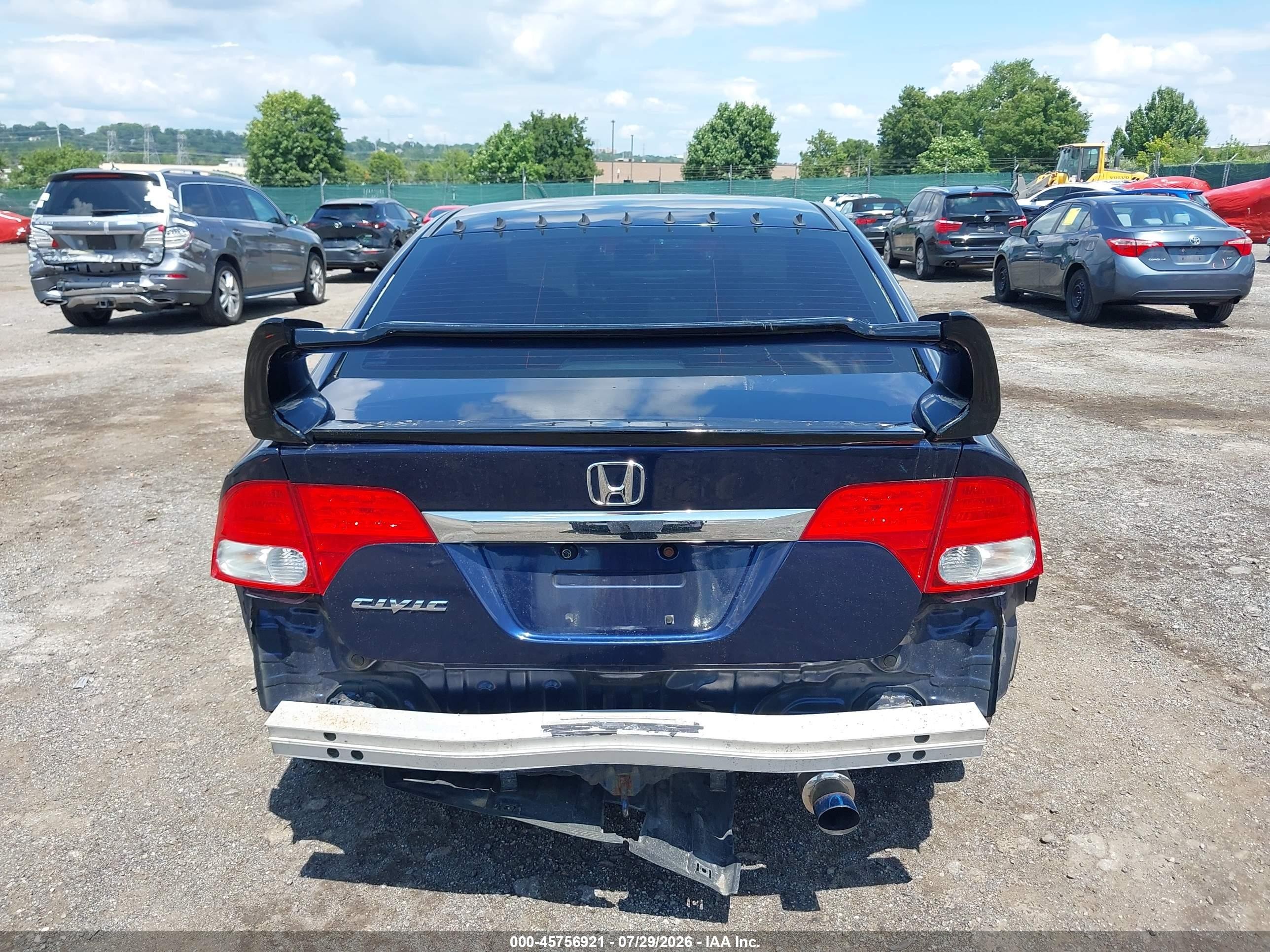 2011 Honda Civic Ex-l Dark Blue vin: 19XFA1F95BE018975