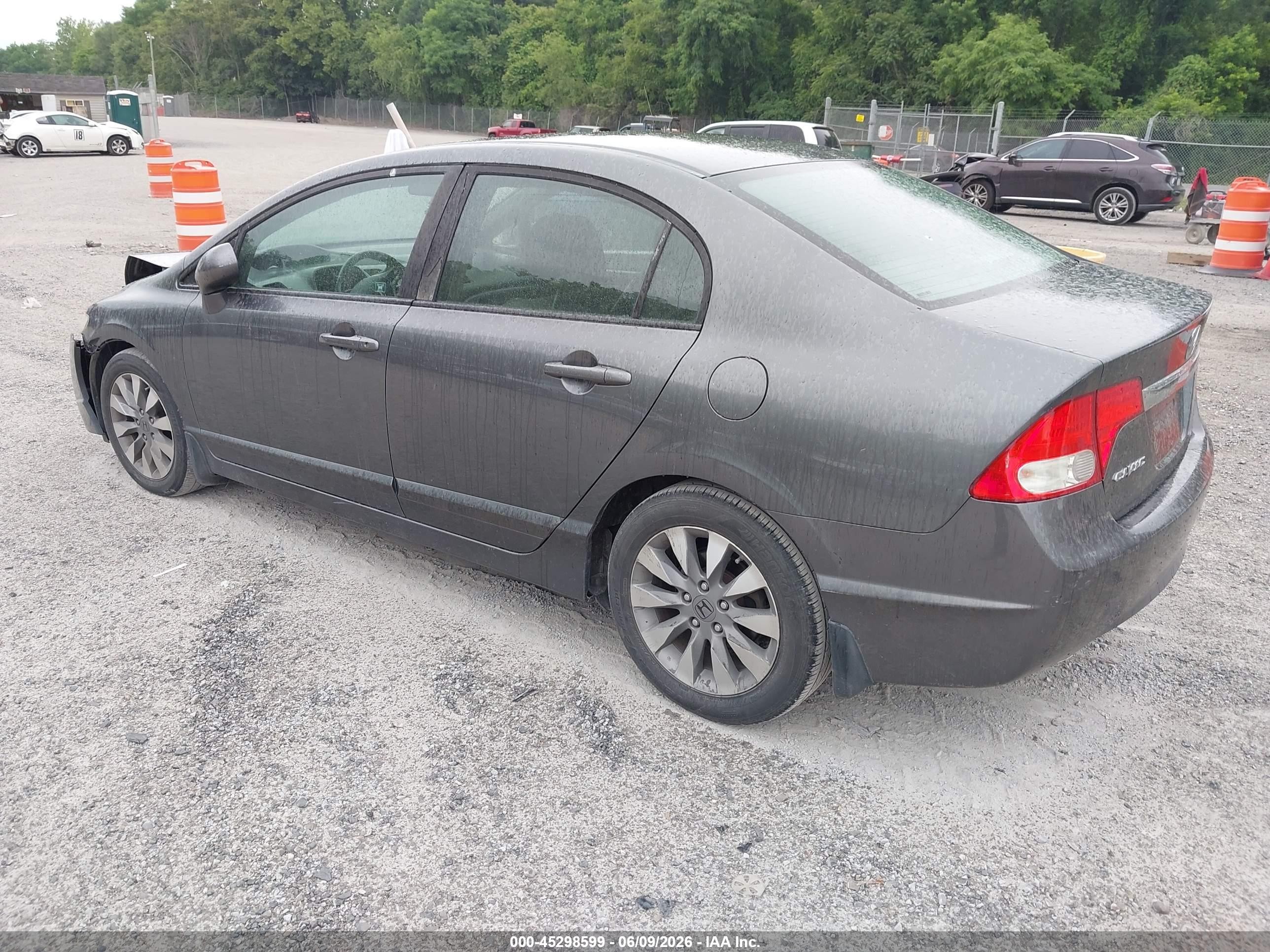 2010 Honda Civic Ex-l Gray vin: 19XFA1F96AE030289