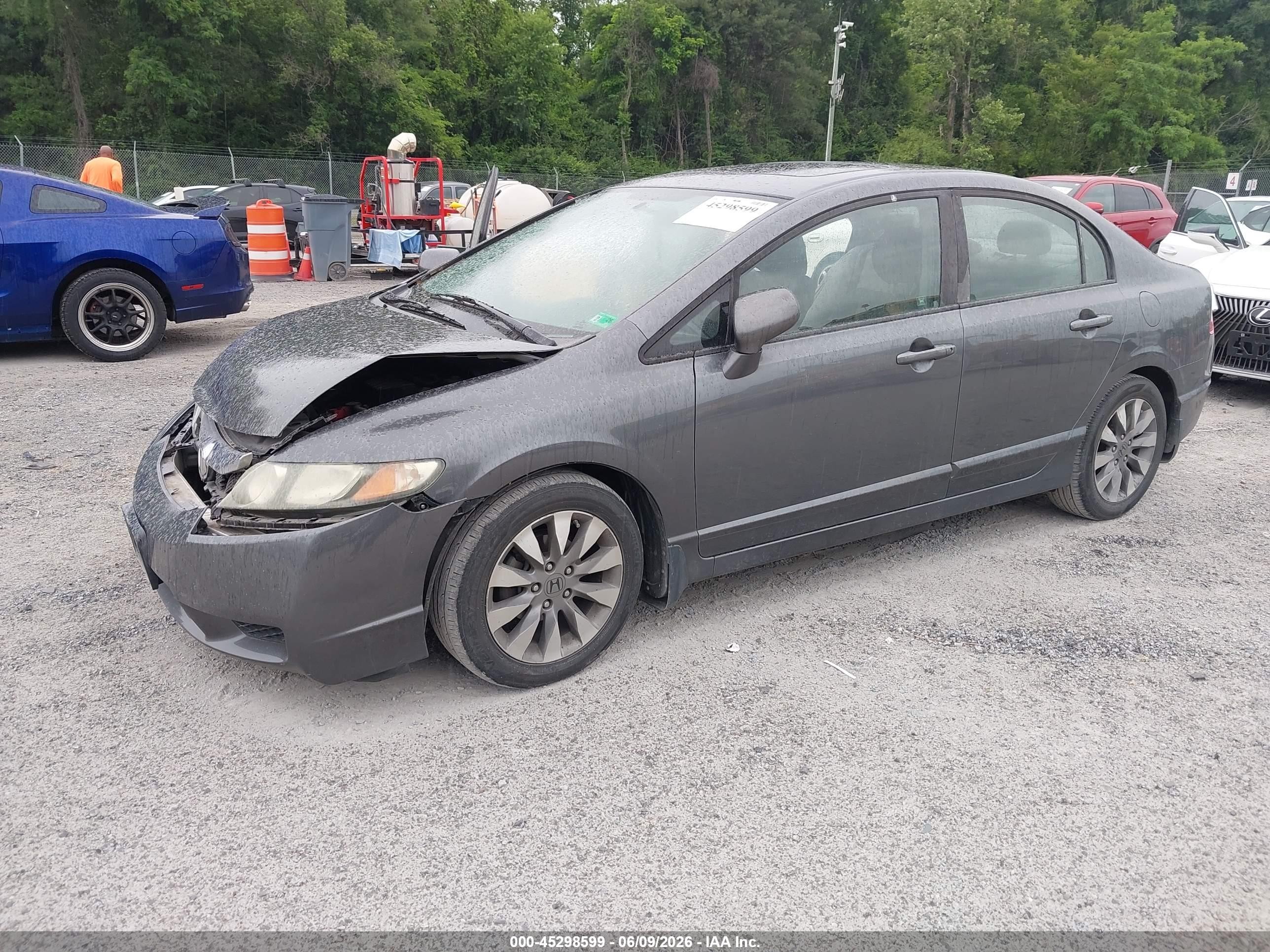 2010 Honda Civic Ex-l Gray vin: 19XFA1F96AE030289