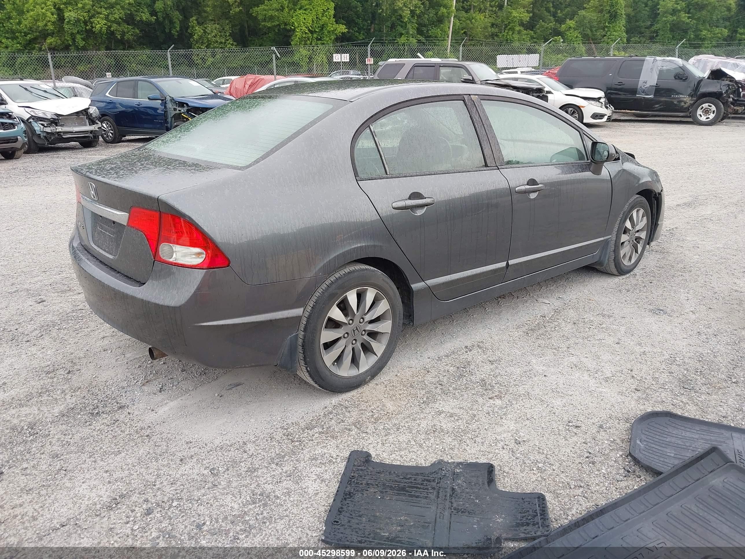 2010 Honda Civic Ex-l Gray vin: 19XFA1F96AE030289