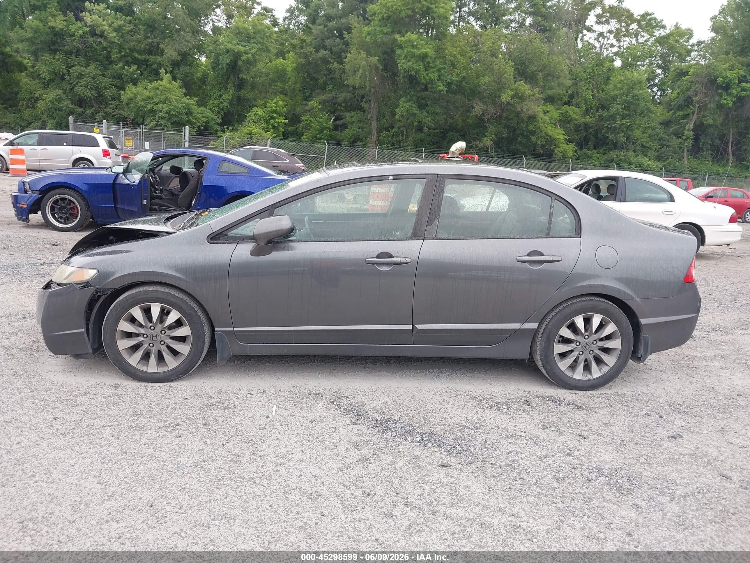 2010 Honda Civic Ex-l Gray vin: 19XFA1F96AE030289