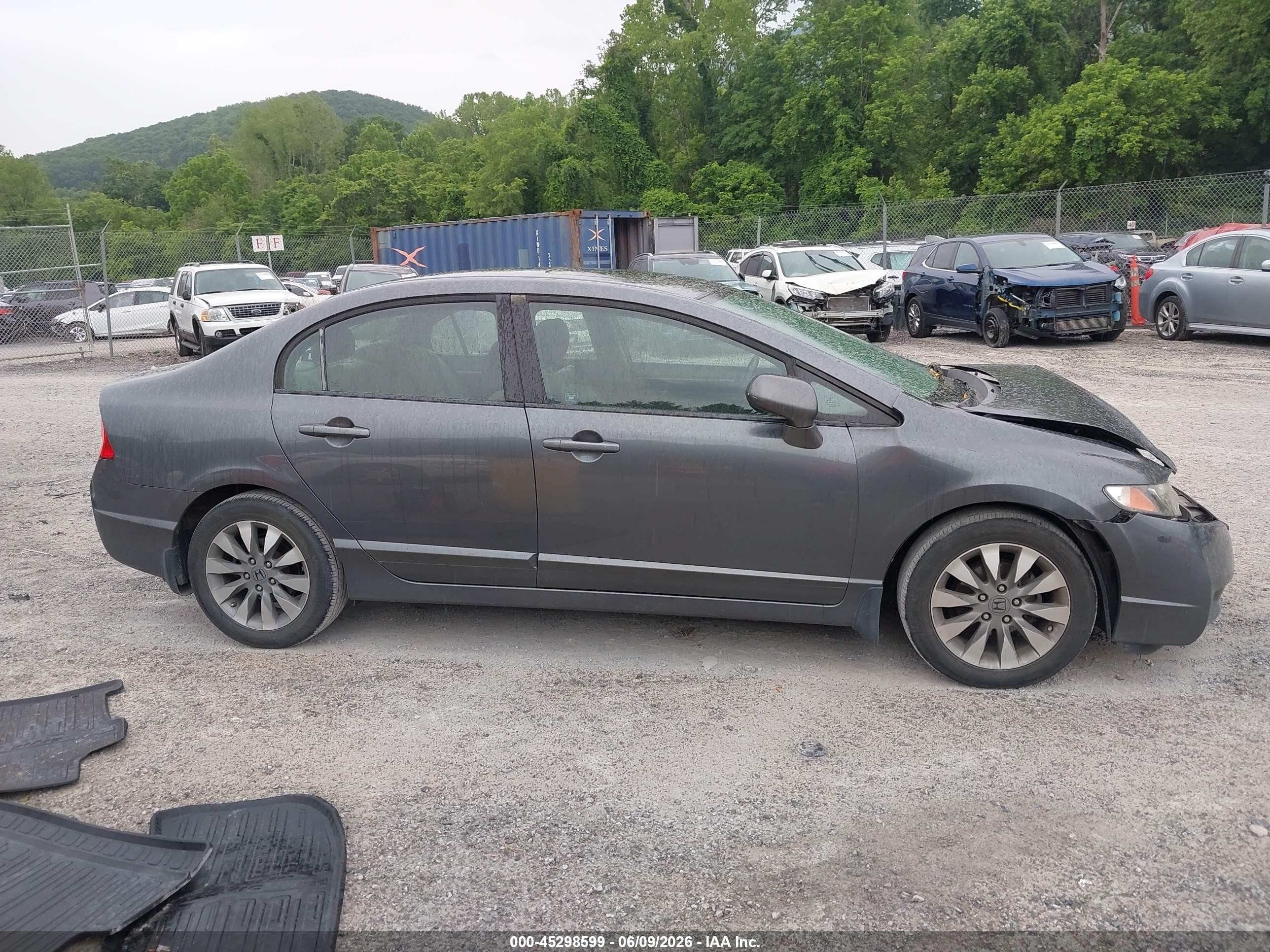 2010 Honda Civic Ex-l Gray vin: 19XFA1F96AE030289