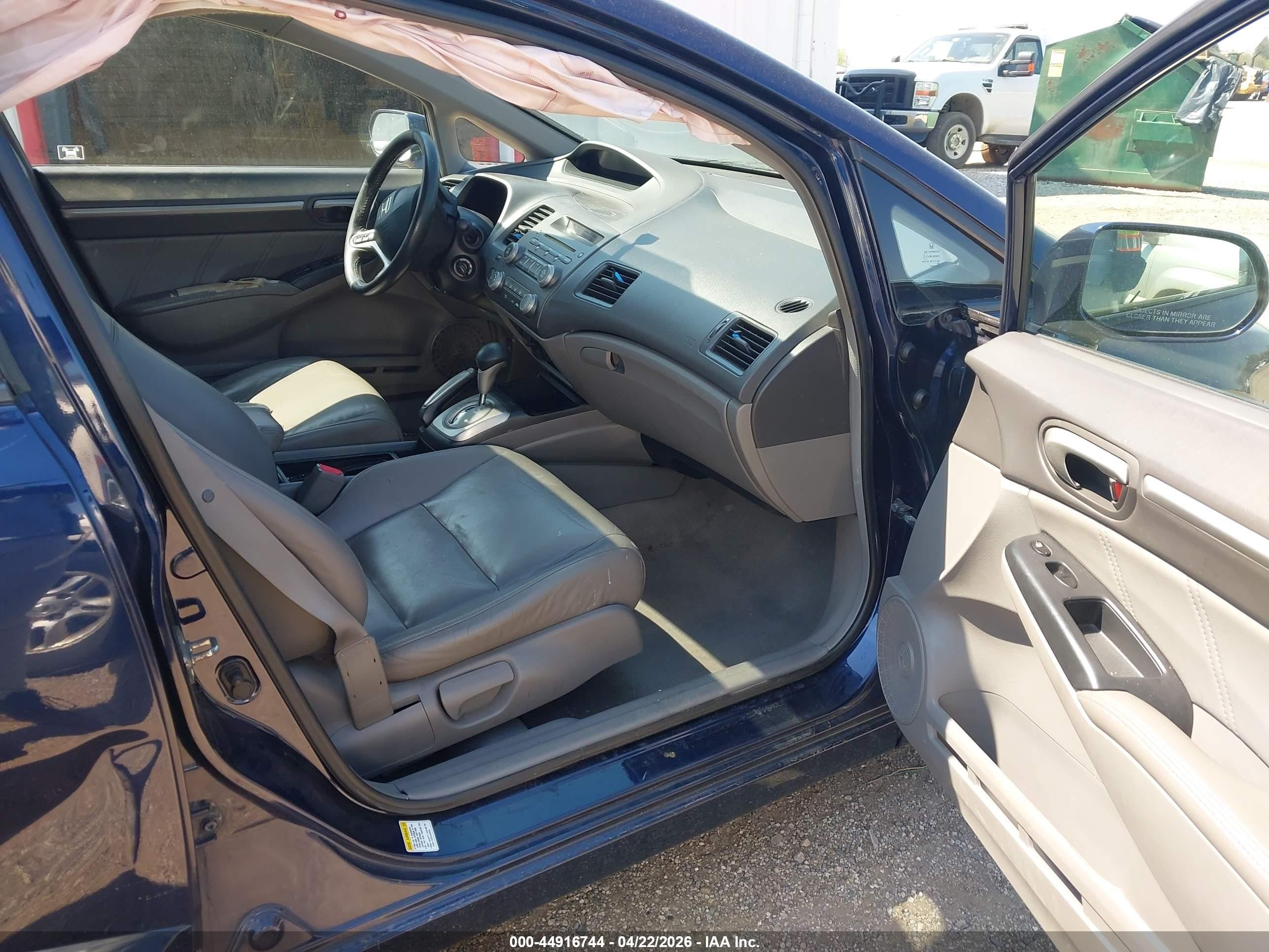 2010 Honda Civic Ex-l Blue vin: 19XFA1F97AE003392