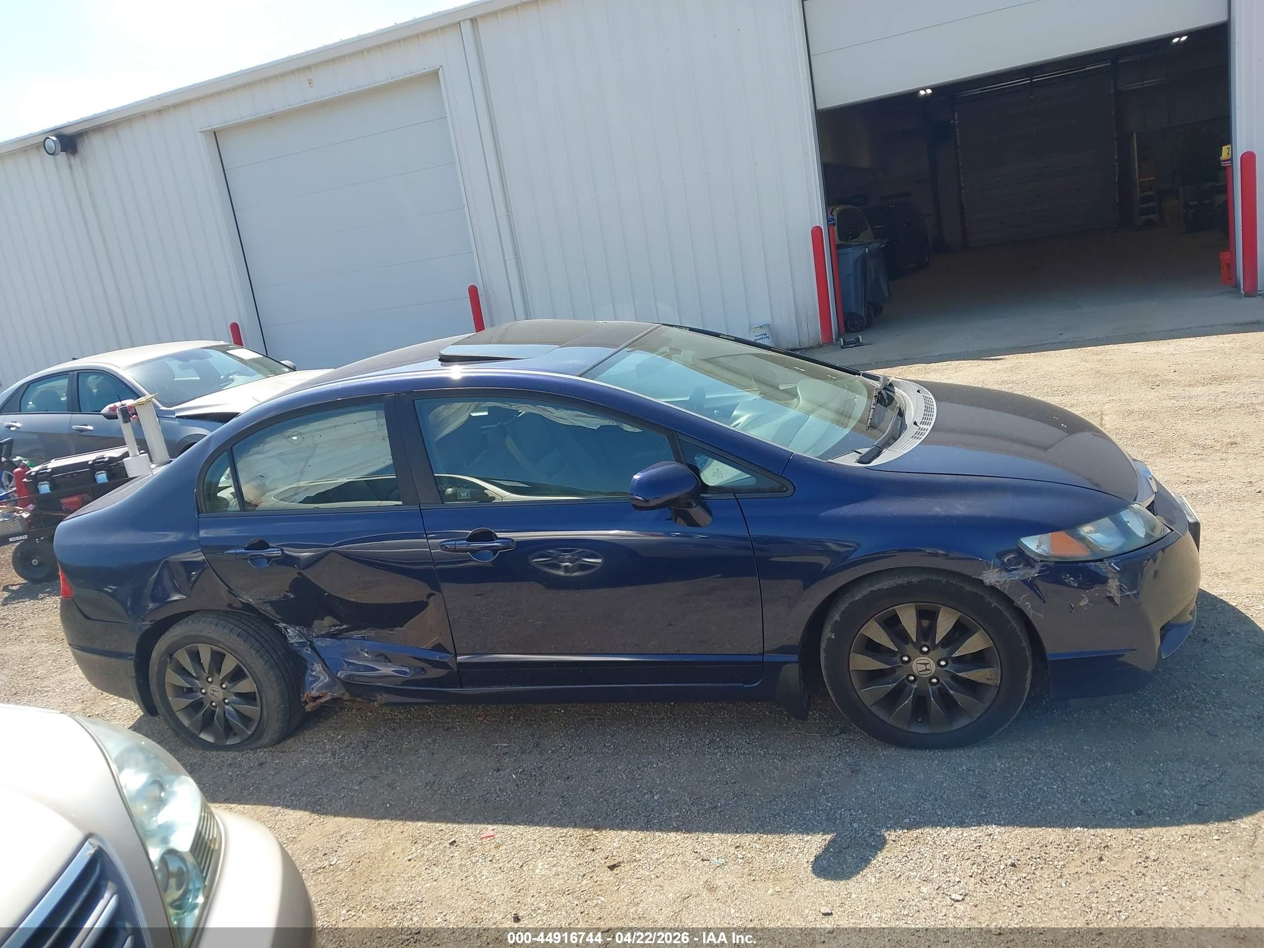 2010 Honda Civic Ex-l Blue vin: 19XFA1F97AE003392