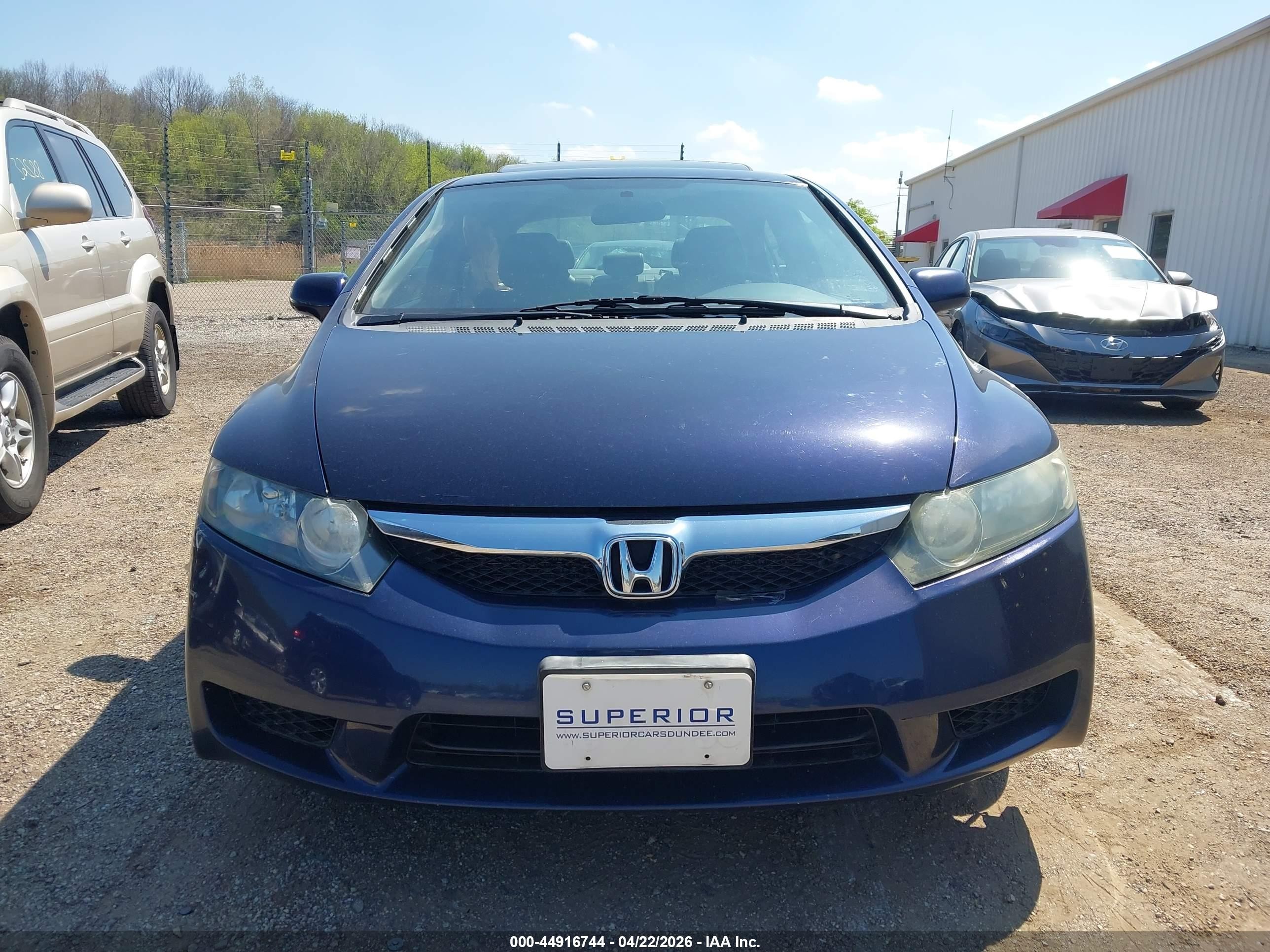 2010 Honda Civic Ex-l Blue vin: 19XFA1F97AE003392