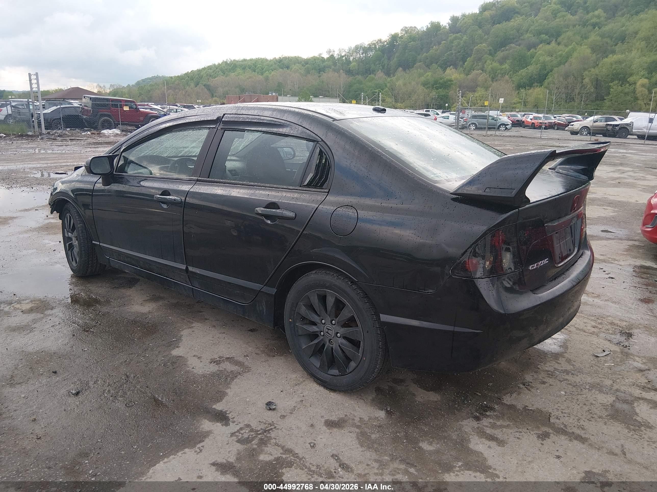 2011 Honda Civic Ex-l Black vin: 19XFA1F97BE019058