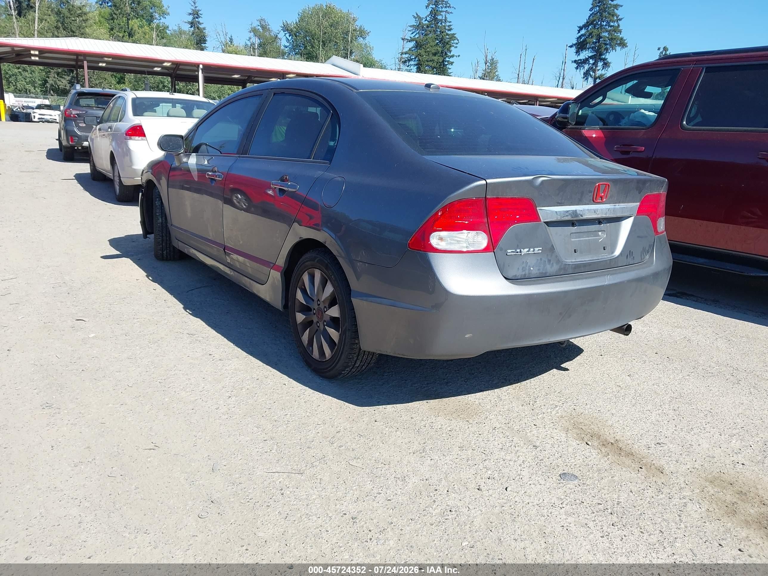 2010 Honda Civic Ex-l Gray vin: 19XFA1F98AE061544