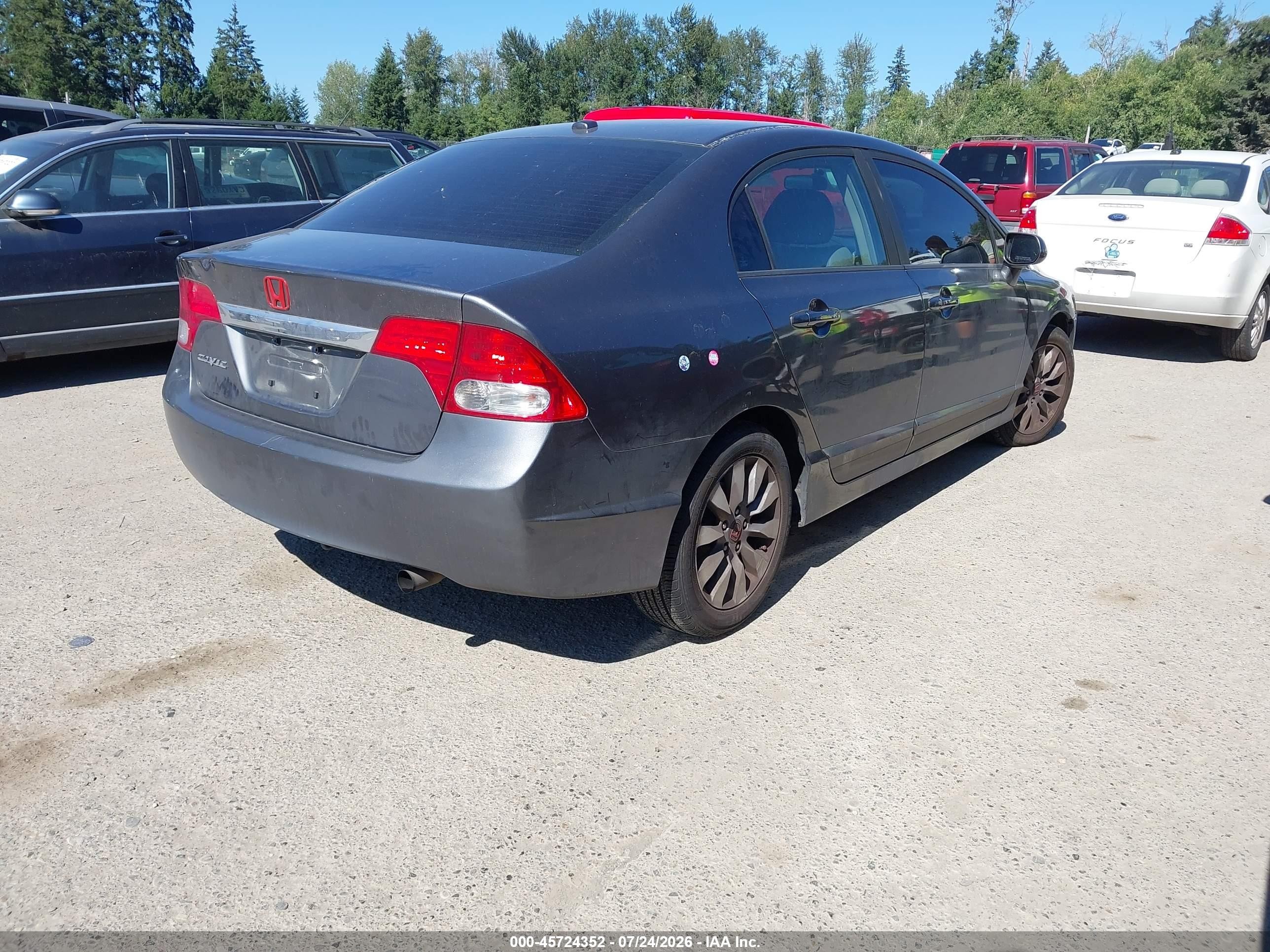 2010 Honda Civic Ex-l Gray vin: 19XFA1F98AE061544