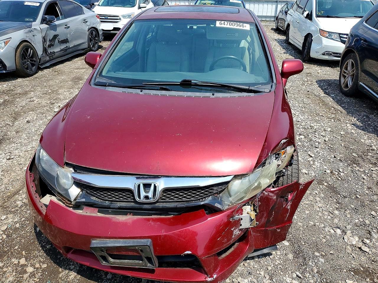 2010 Honda Civic Exl Red vin: 19XFA1F98AE062144