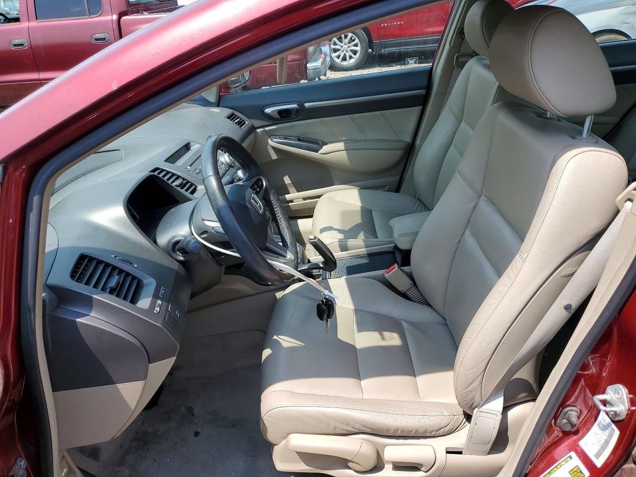 2010 Honda Civic Exl Red vin: 19XFA1F98AE062144