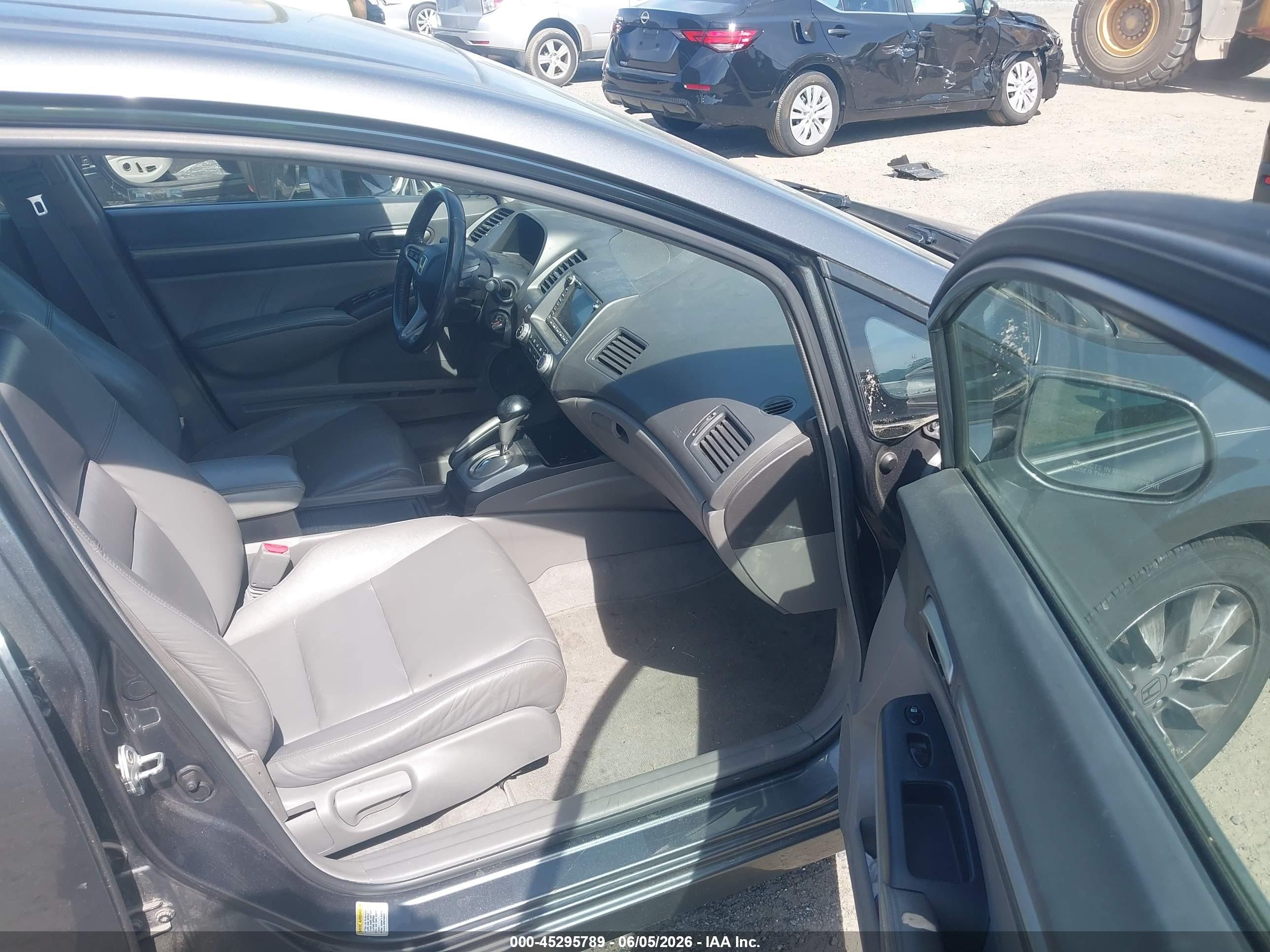 2010 Honda Civic Ex-l Gray vin: 19XFA1F99AE061553