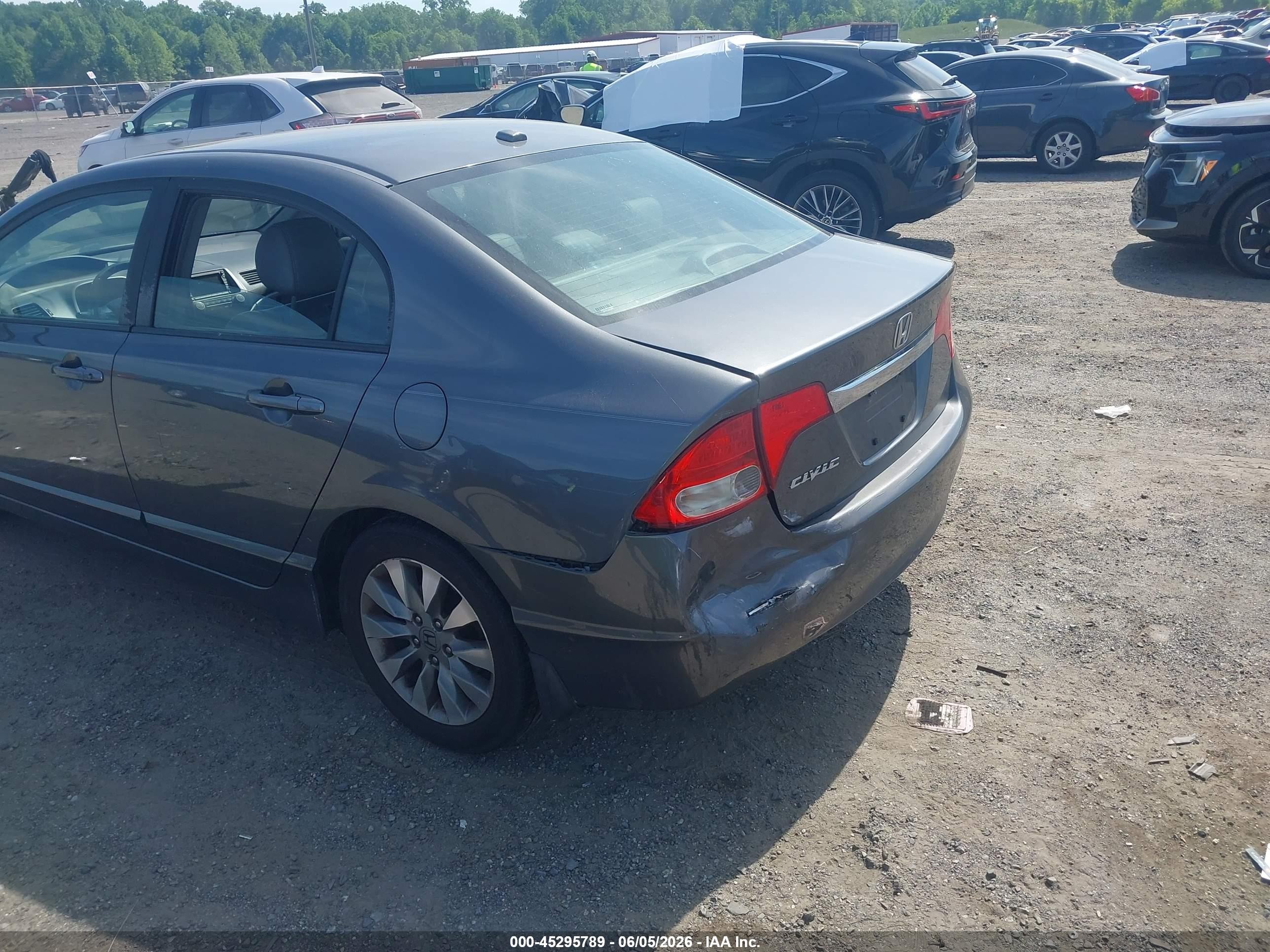 2010 Honda Civic Ex-l Gray vin: 19XFA1F99AE061553