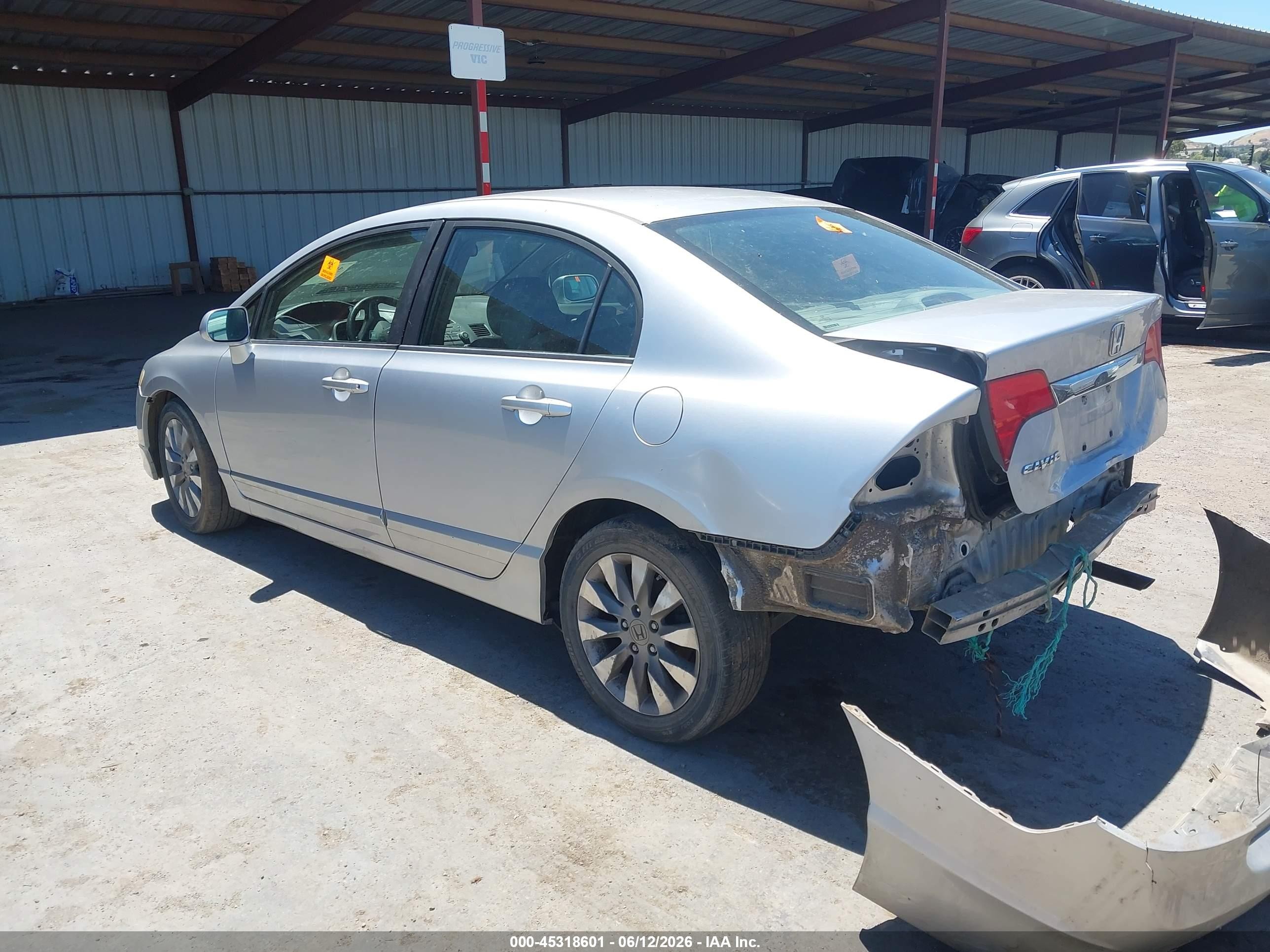 2011 Honda Civic Ex-l Silver vin: 19XFA1F9XBE023976