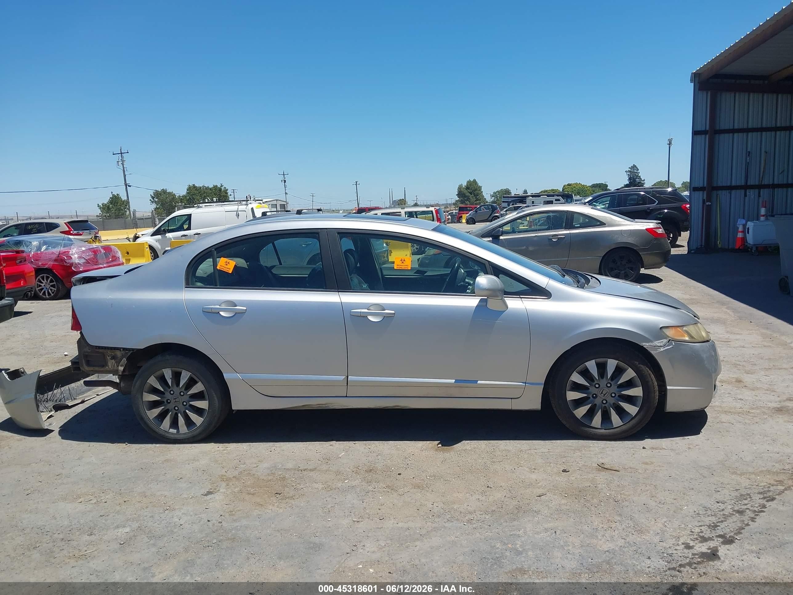 2011 Honda Civic Ex-l Silver vin: 19XFA1F9XBE023976