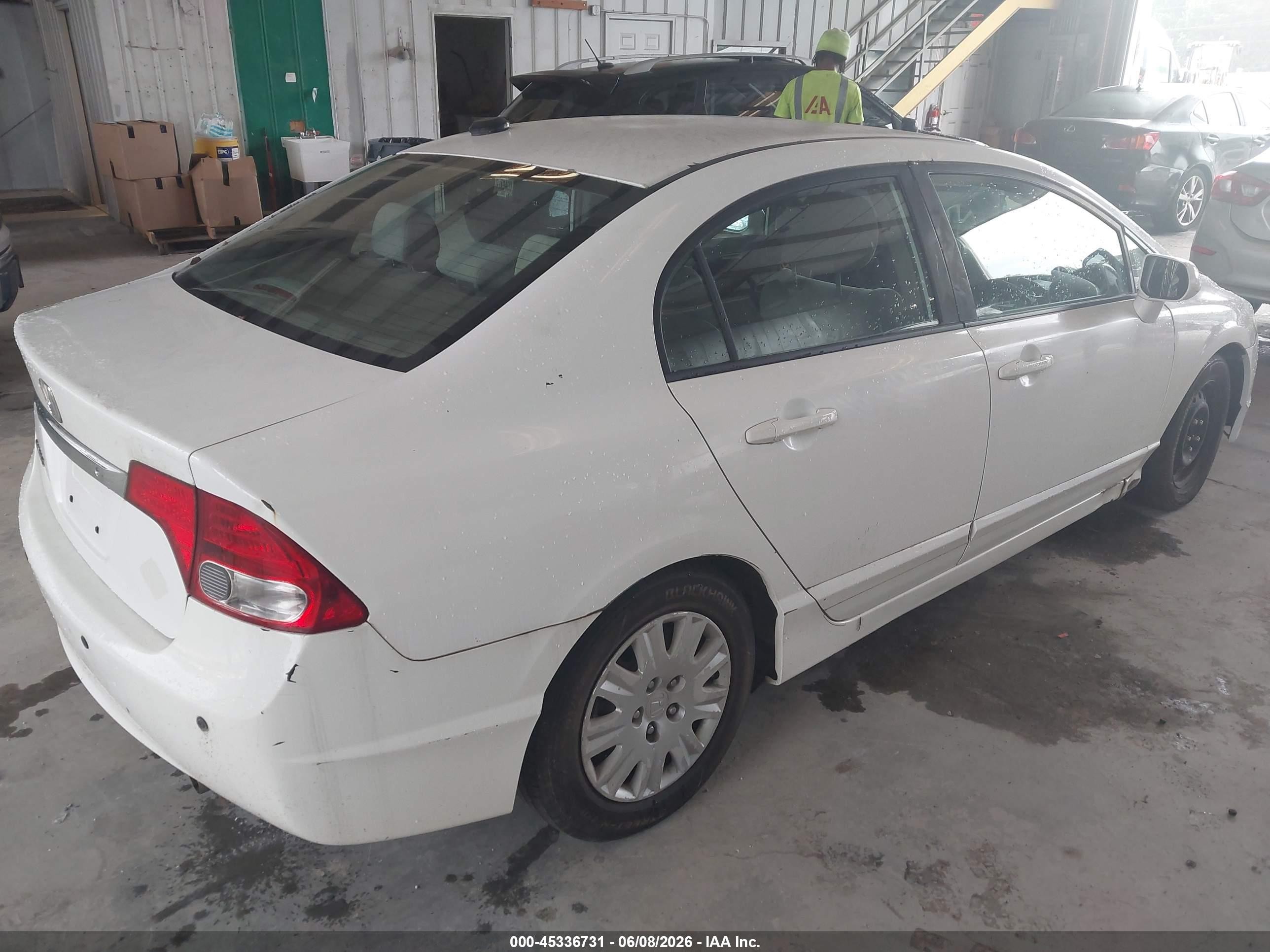 2010 Honda Civic Gx White vin: 19XFA4F52AE000382