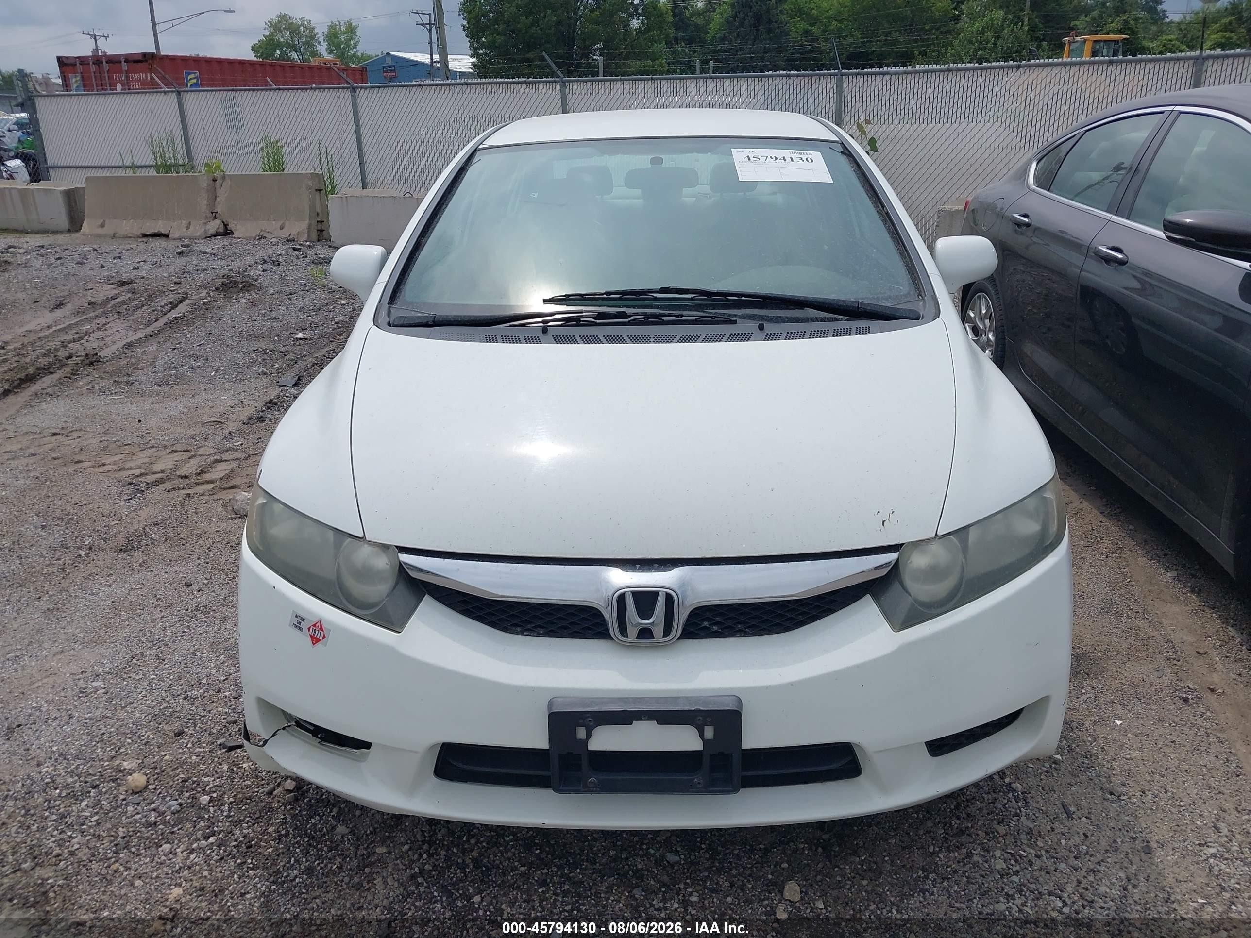 2010 Honda Civic Gx White vin: 19XFA4F53AE000407