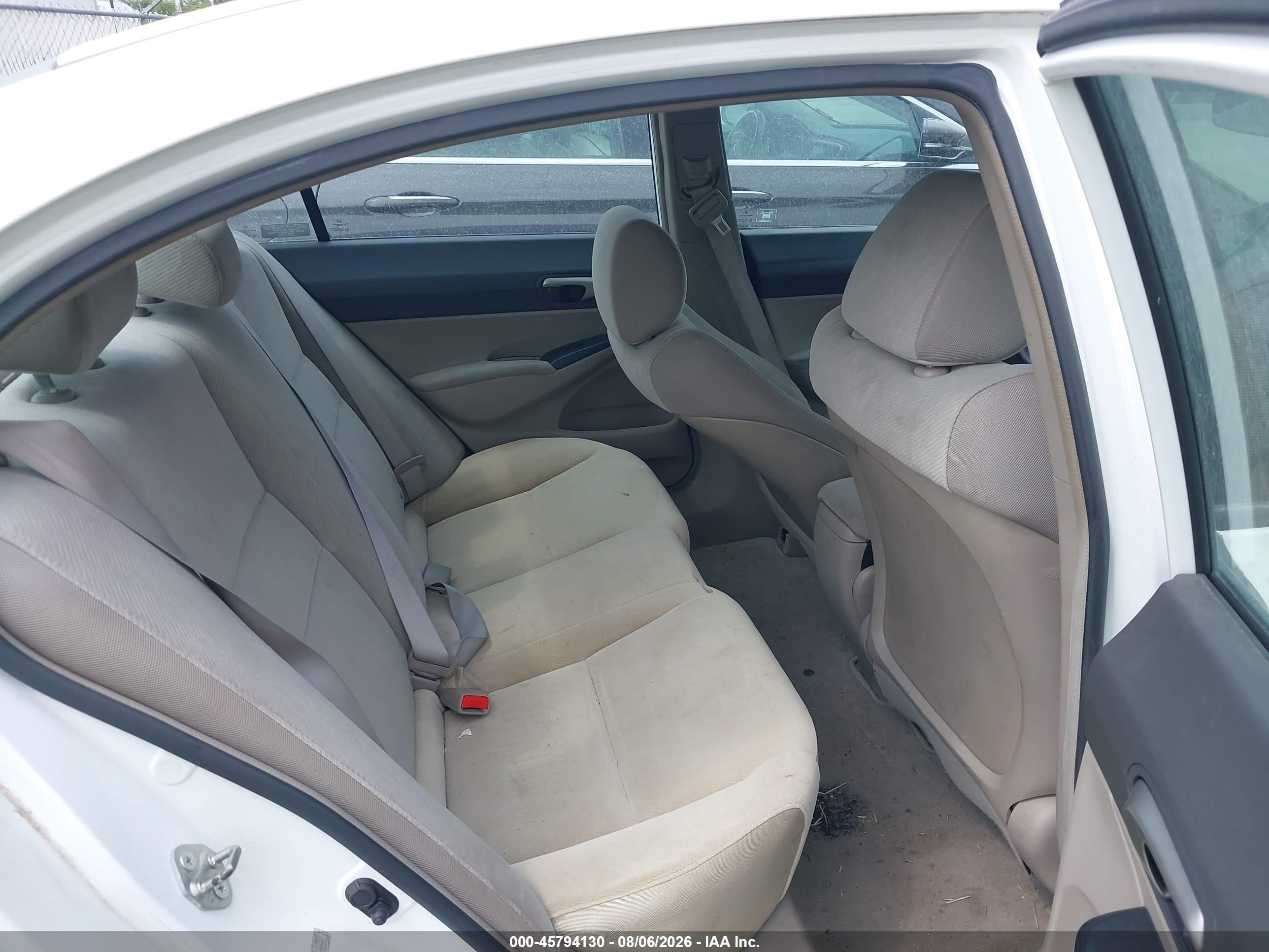 2010 Honda Civic Gx White vin: 19XFA4F53AE000407