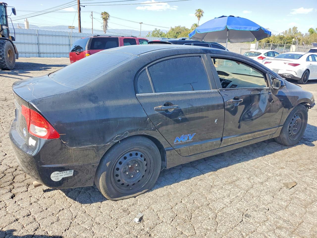 2011 Honda Civic Gx Black vin: 19XFA4F53BE000697