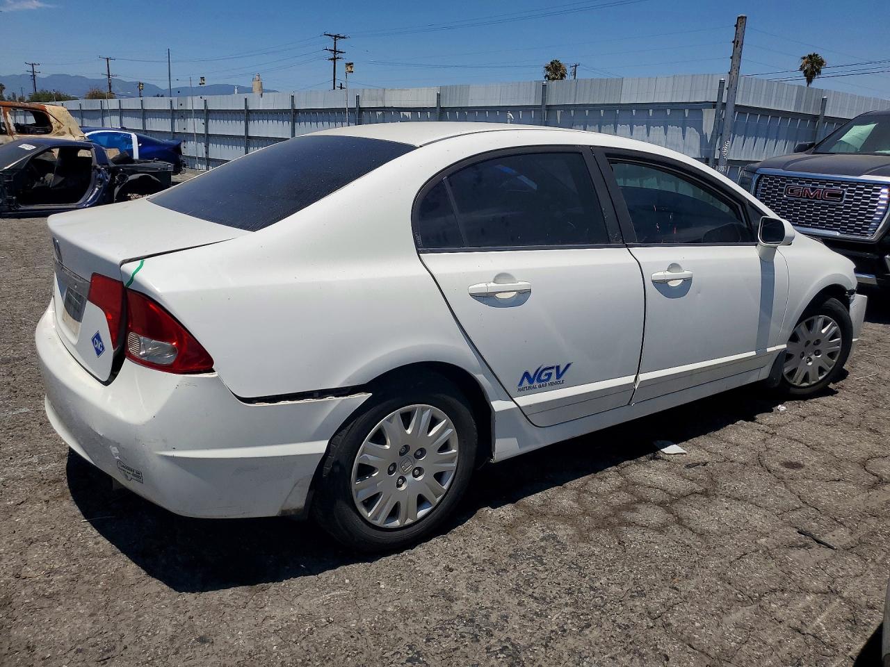 2010 Honda Civic Gx White vin: 19XFA4F55AE000747